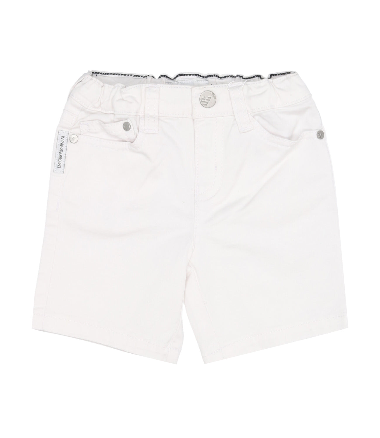 Emporio Armani Junior | Optical White Bermuda Shorts