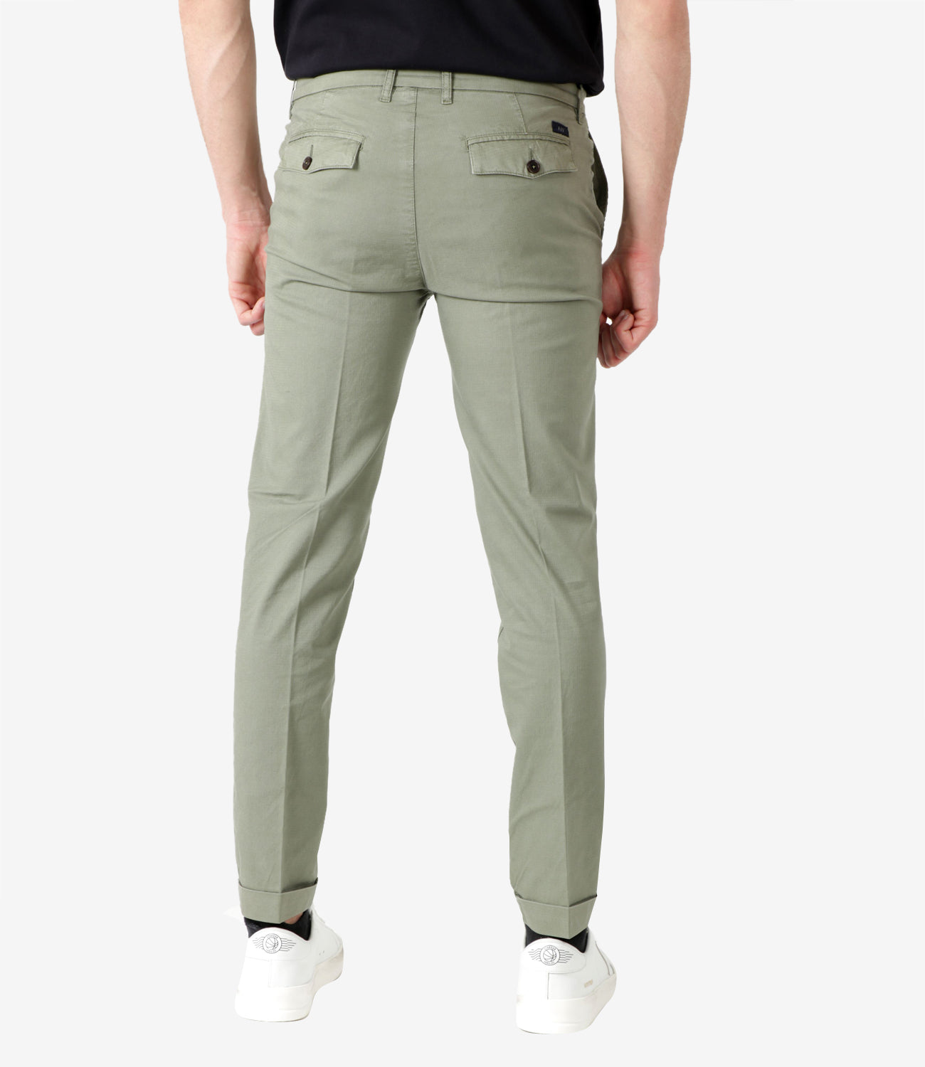Fay Olive Green Chino Trousers