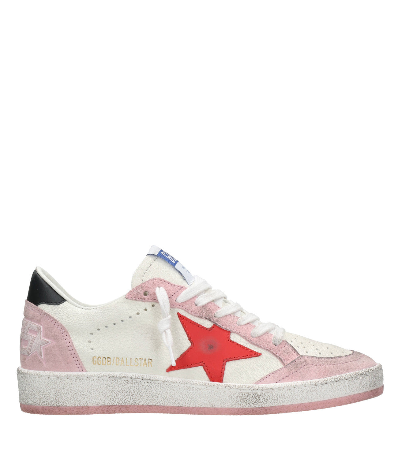 Golden Goose | Ball Star Sneakers White, Pink and Red