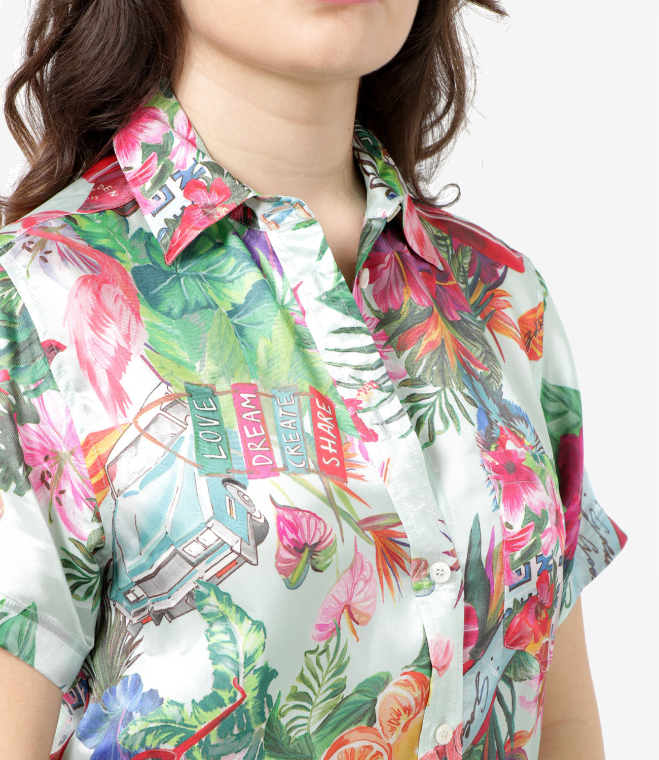 Golden Goose Deluxe Brand | Camicia Jorney Shirt Clarissa/ Miami Tropical Multicolor