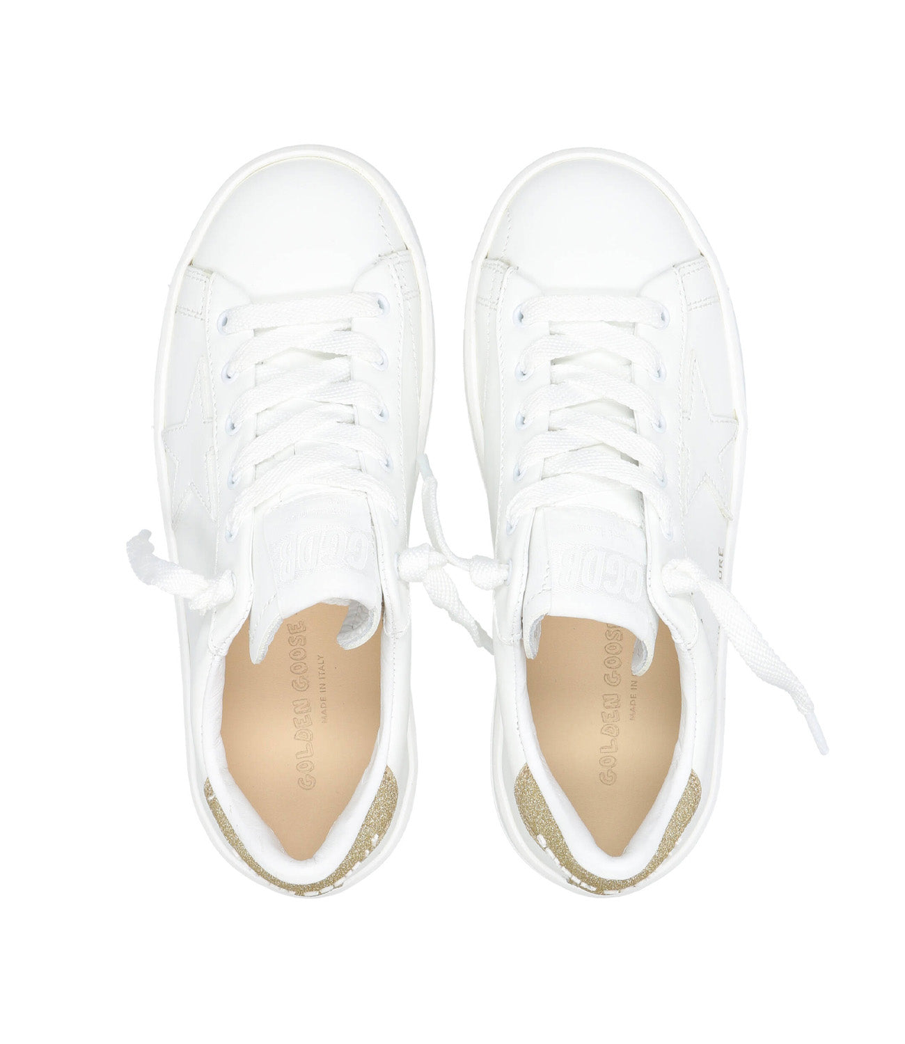 Golden Goose Deluxe Brand | Purestar Sneakers White and Gold