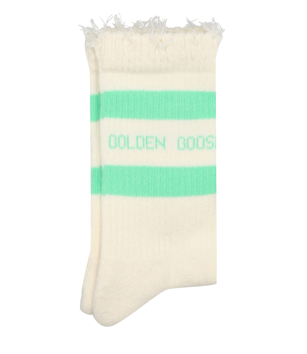 Golden Goose | White and Green Socks