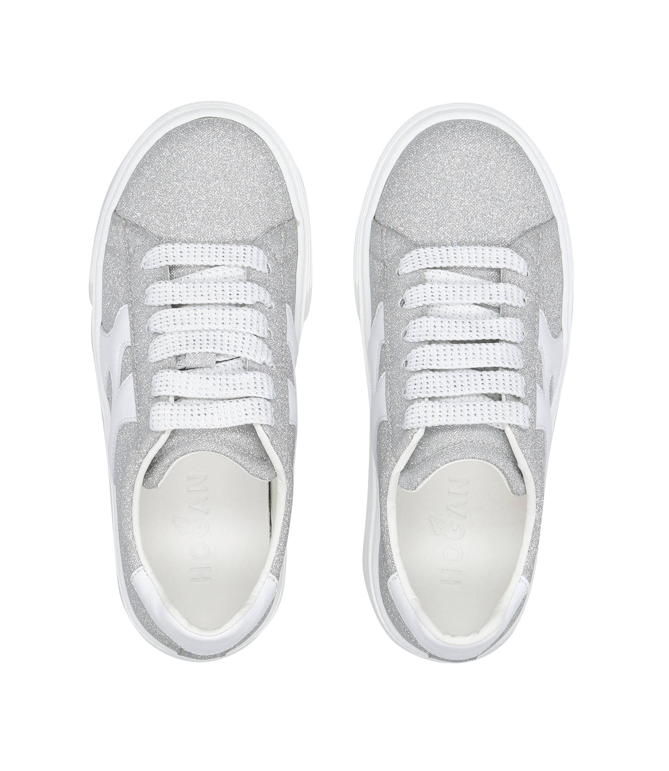 Hogan Junior | Sneakers H365 Silver and White