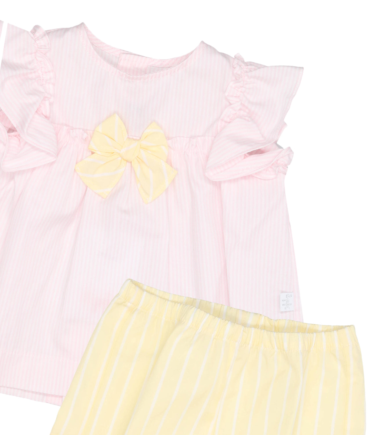 Il Gufo | Pink and Yellow Sweater and Culotte Set