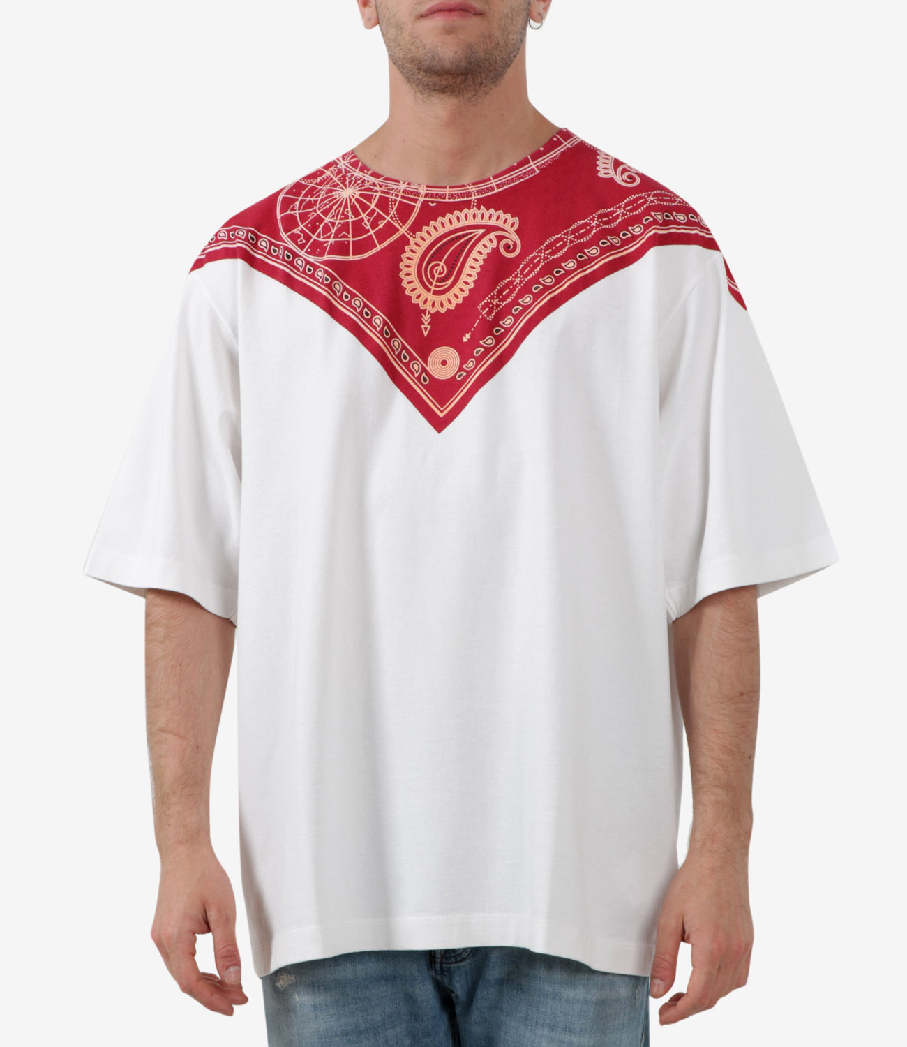 Marcelo Burlon | White and Red T-Shirt