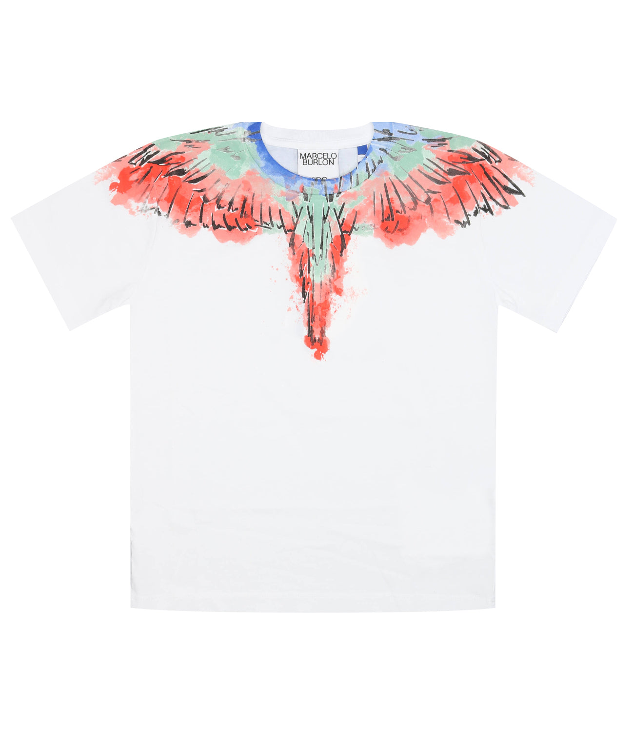 Marcelo Burlon Kids | T-Shirt Bianca e Multicolor