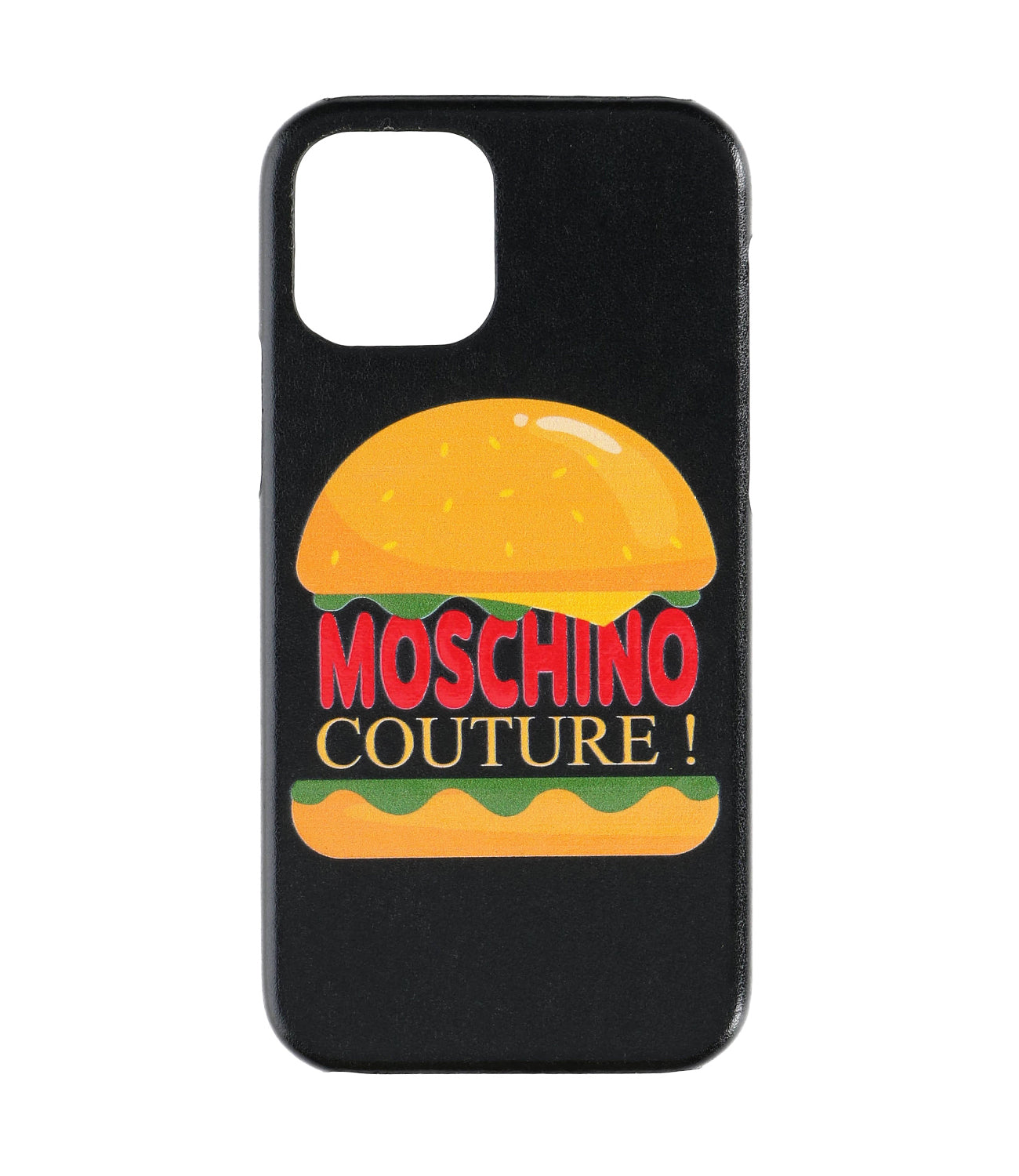 Moschino IPhone 12 and 12Pro Hamburger Cover Black