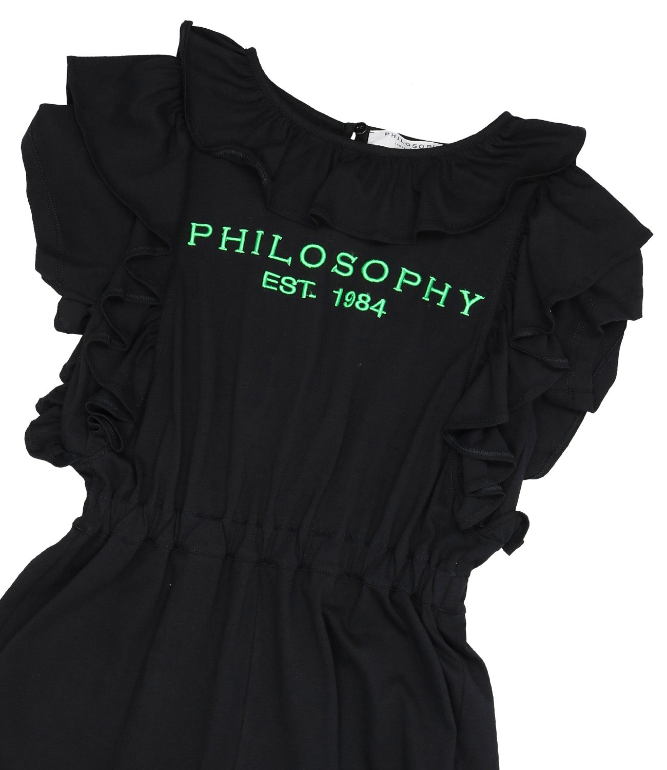 Philosophy di Lorenzo Serafini Kids | Black and Green Jumpsuit