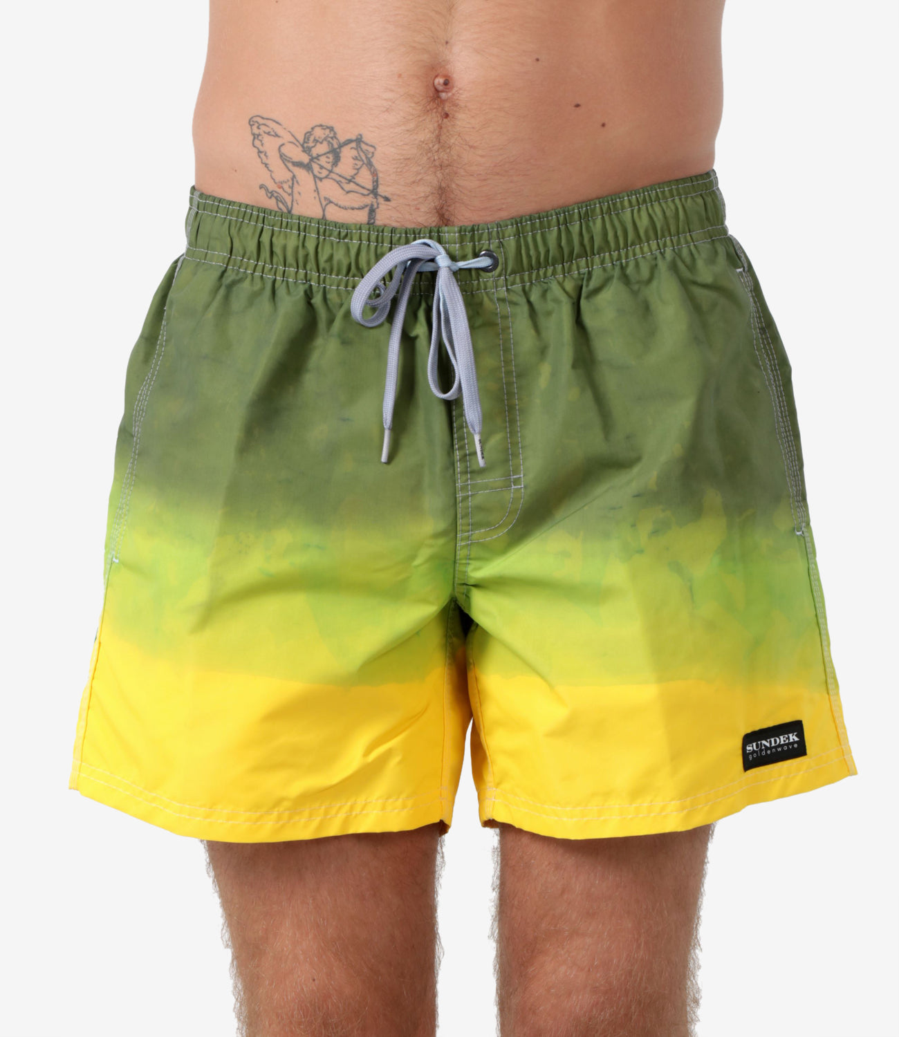 Sundek Golden Wave | Tie&Dye Swim Trun Lime Boxer Swimsuit