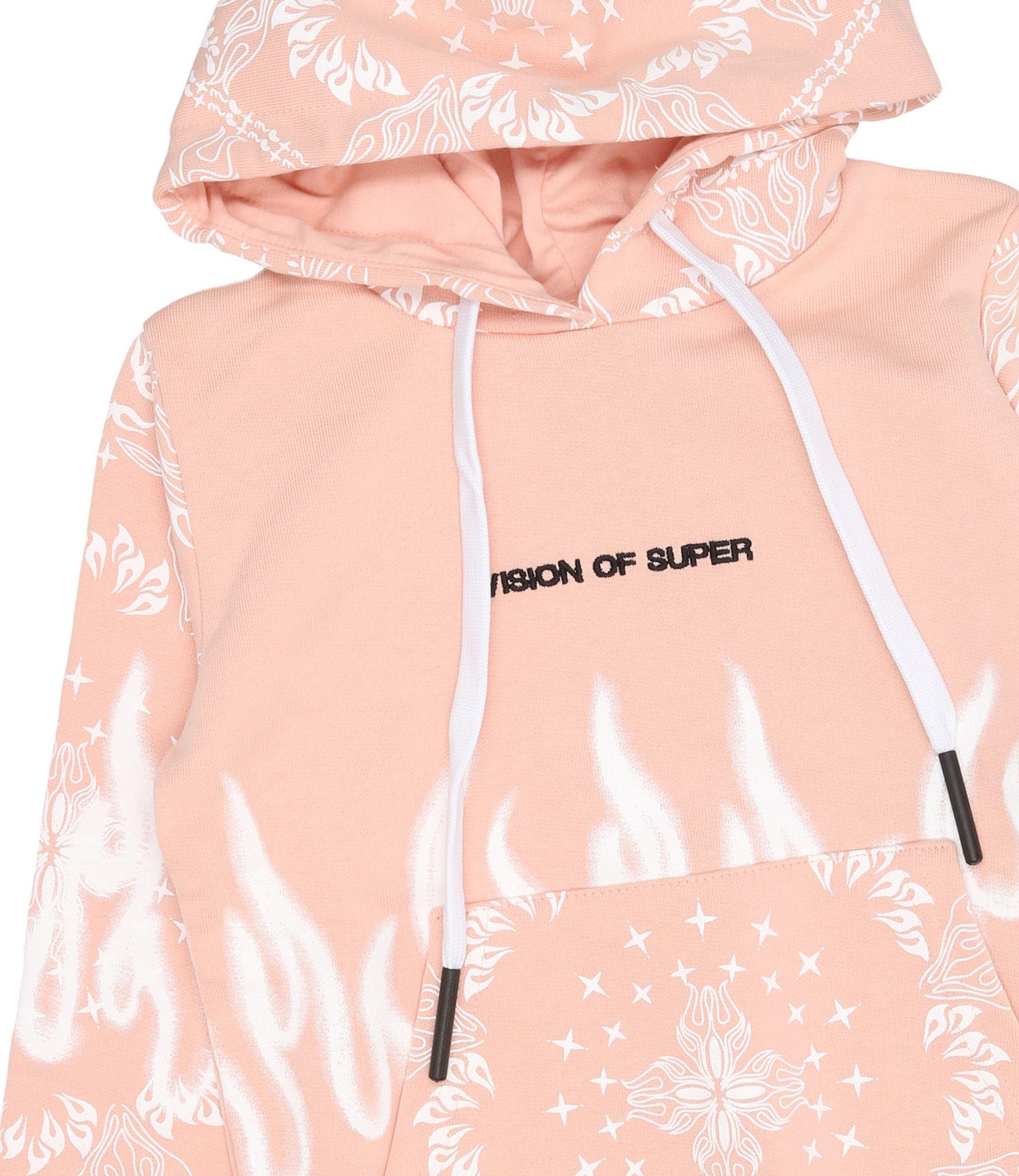 Vision of Super Kids | Sweatshirt Bandana Print Pink and White