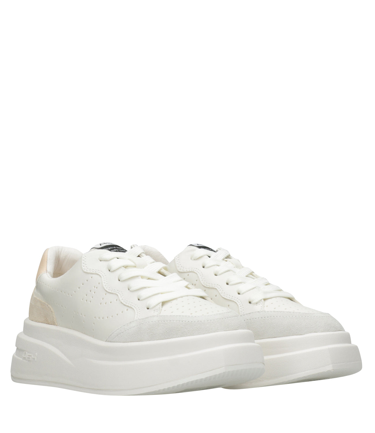 Ash Sport | White and Apricot Impuls Sneakers