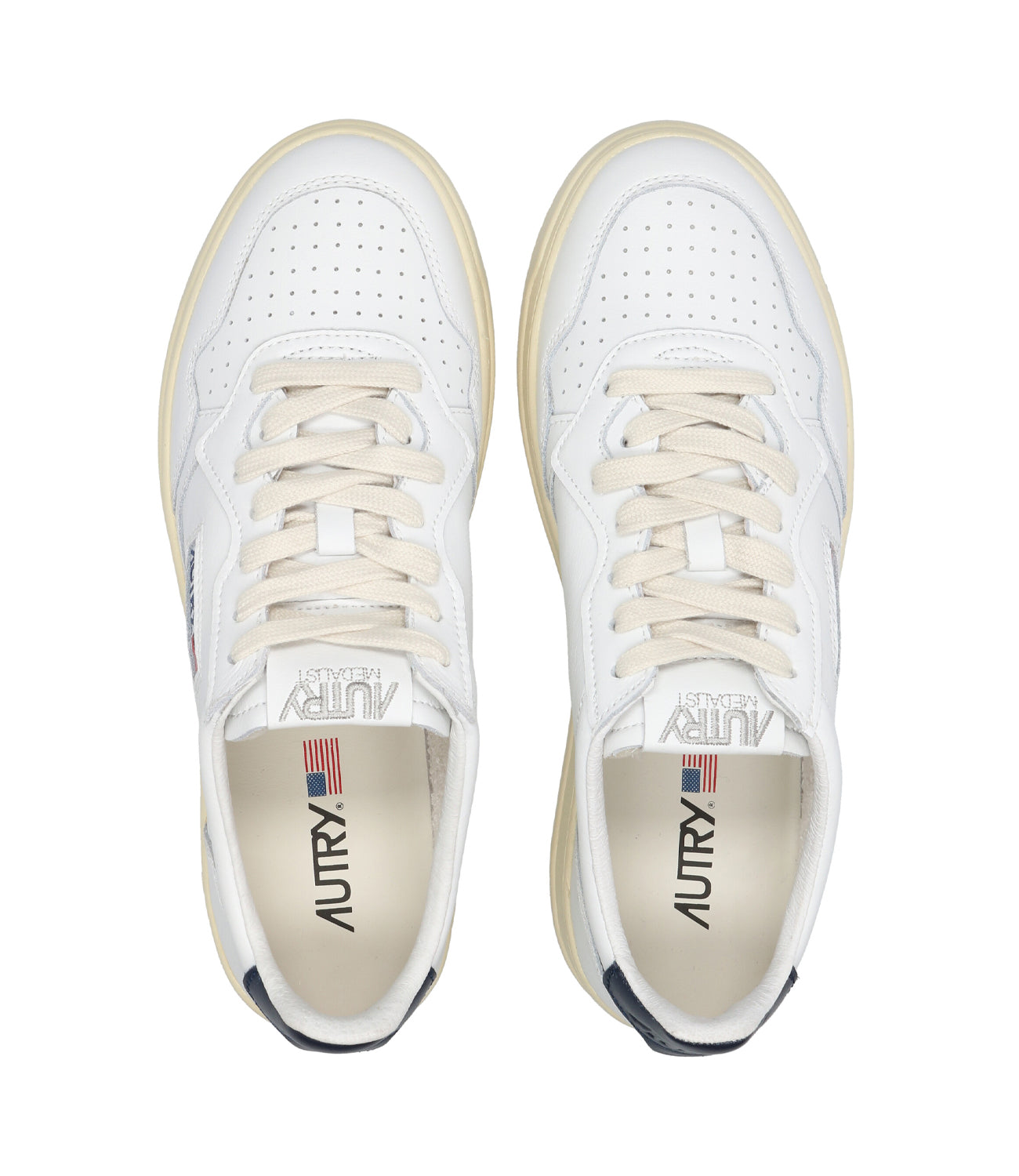 Autry | Sneakers Medalist Low Bianco e Blu