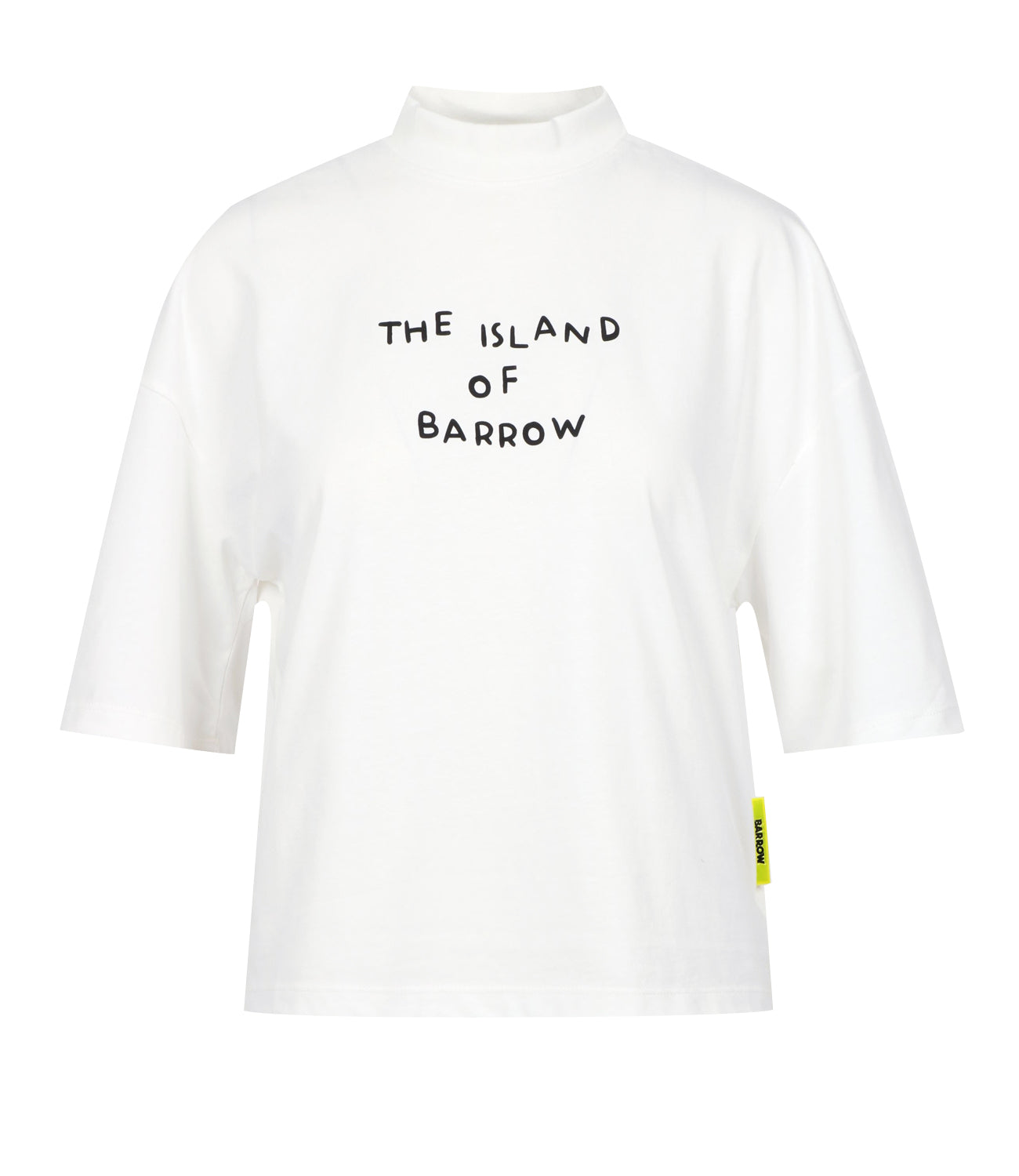 Barrow | T-Shirt Cropped Bianco Sporco