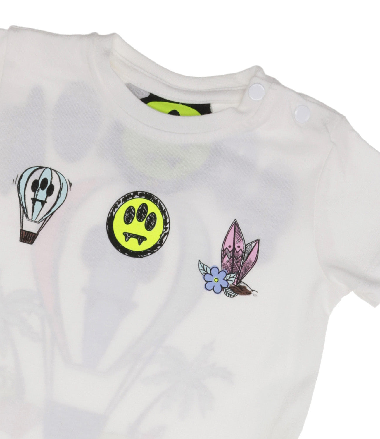 Barrow Kids | Set T-Shirt+Bermuda Bianco e Rosa