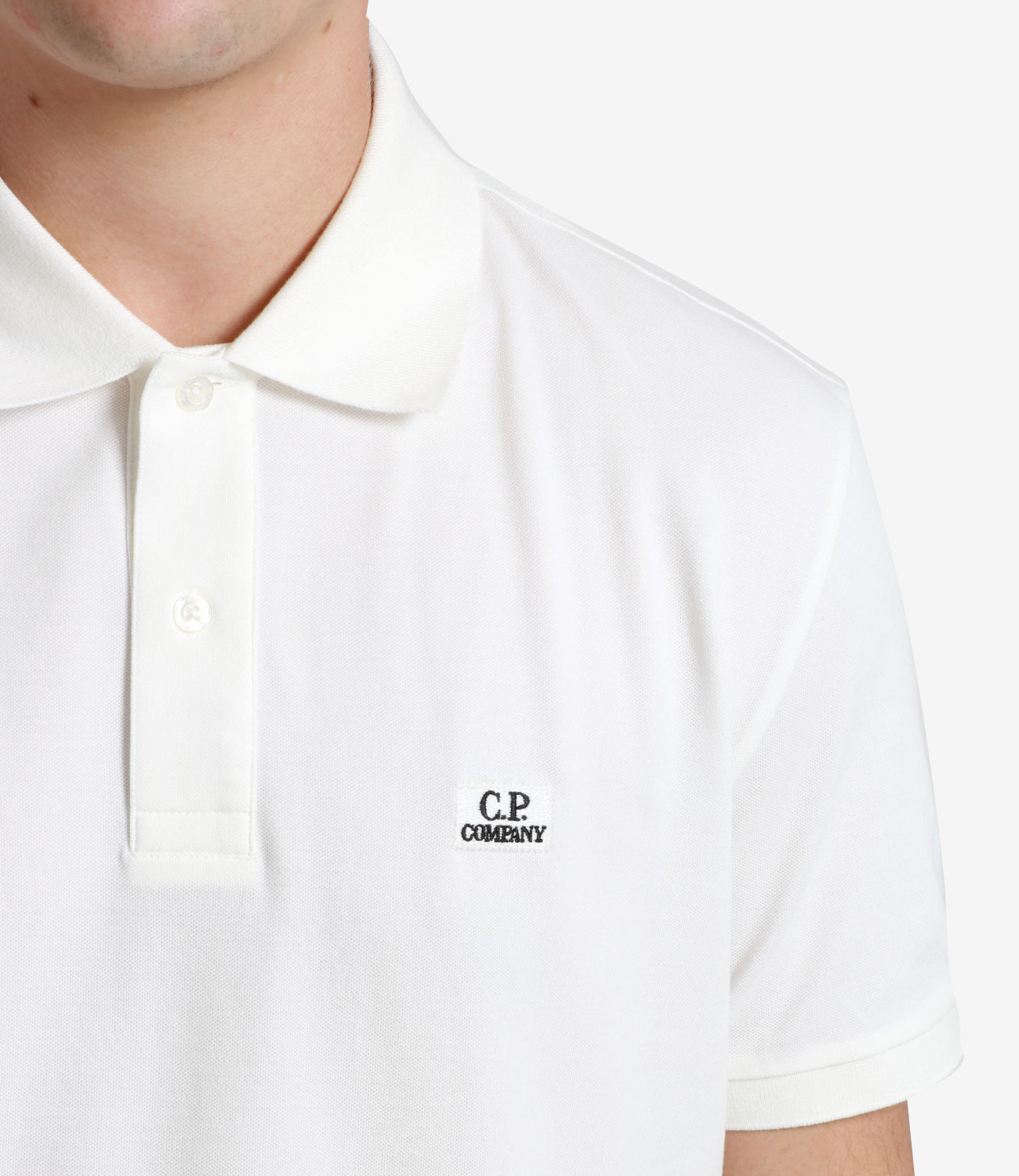 C.P. Company | Stretch pique polo shirt White