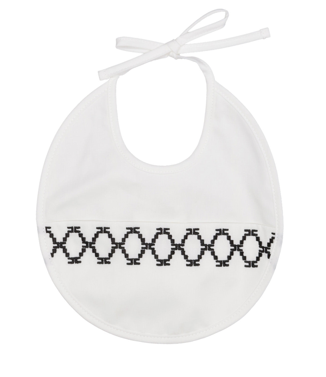 Elisabetta Franchi La Mia Bambina | Ivory and Black Bib