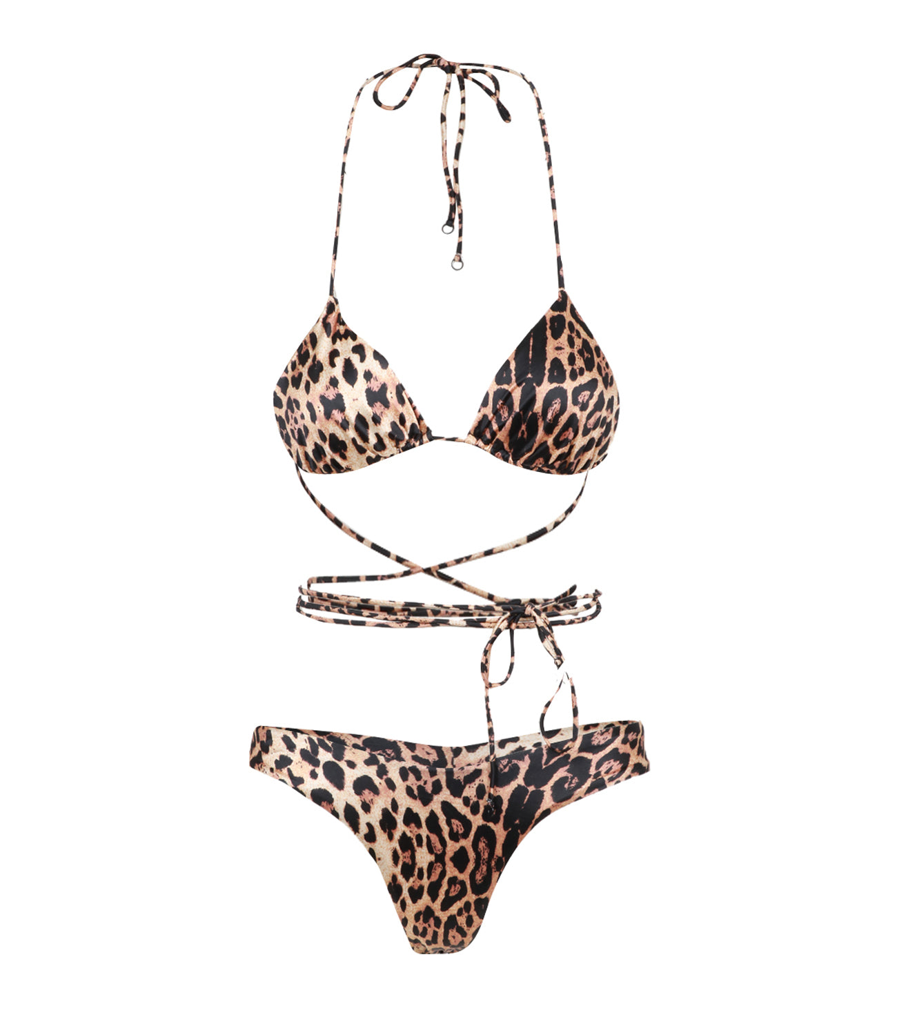 F**K Project | American Leopard Triangle Bikini Bottom Swimsuit