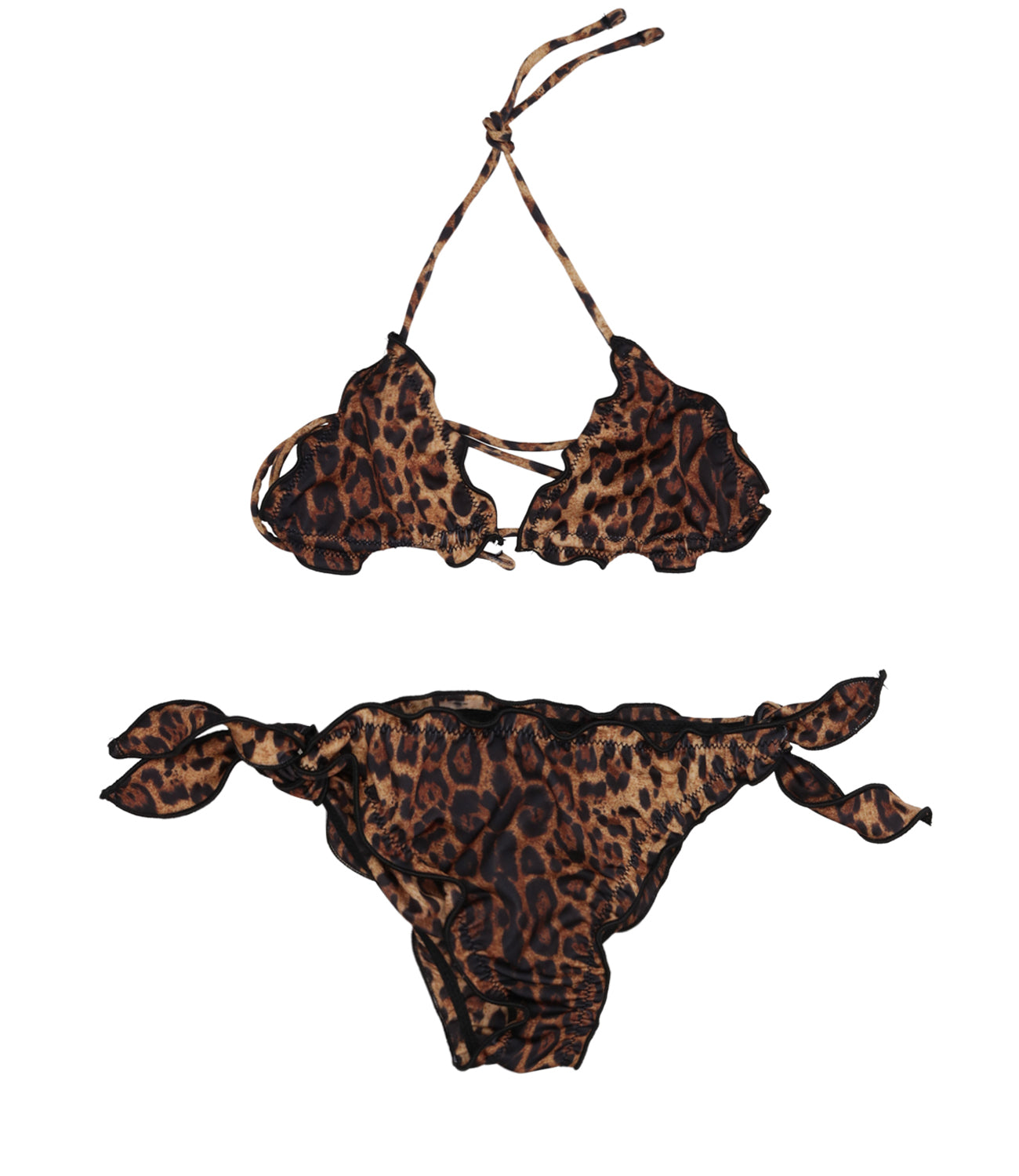 F**K Project Kids | Leopard Triangle Bikini Swimsuit