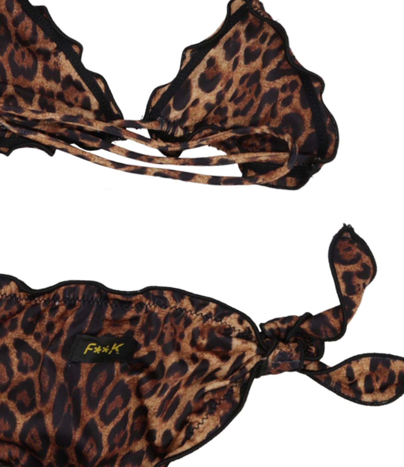 F**K Project Kids | Costume Bikini Triangolo Leopardo