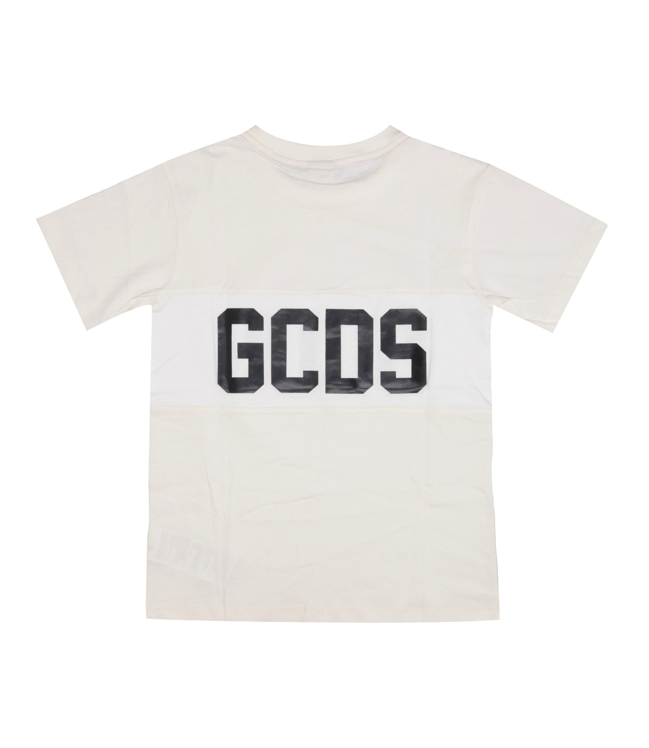 GCDS Junior | Cream and Black T.shirt
