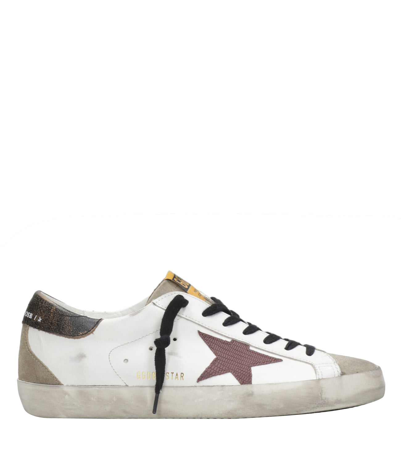 Golden Goose | Super-Star Sneakers White, Taupe and Bordeaux