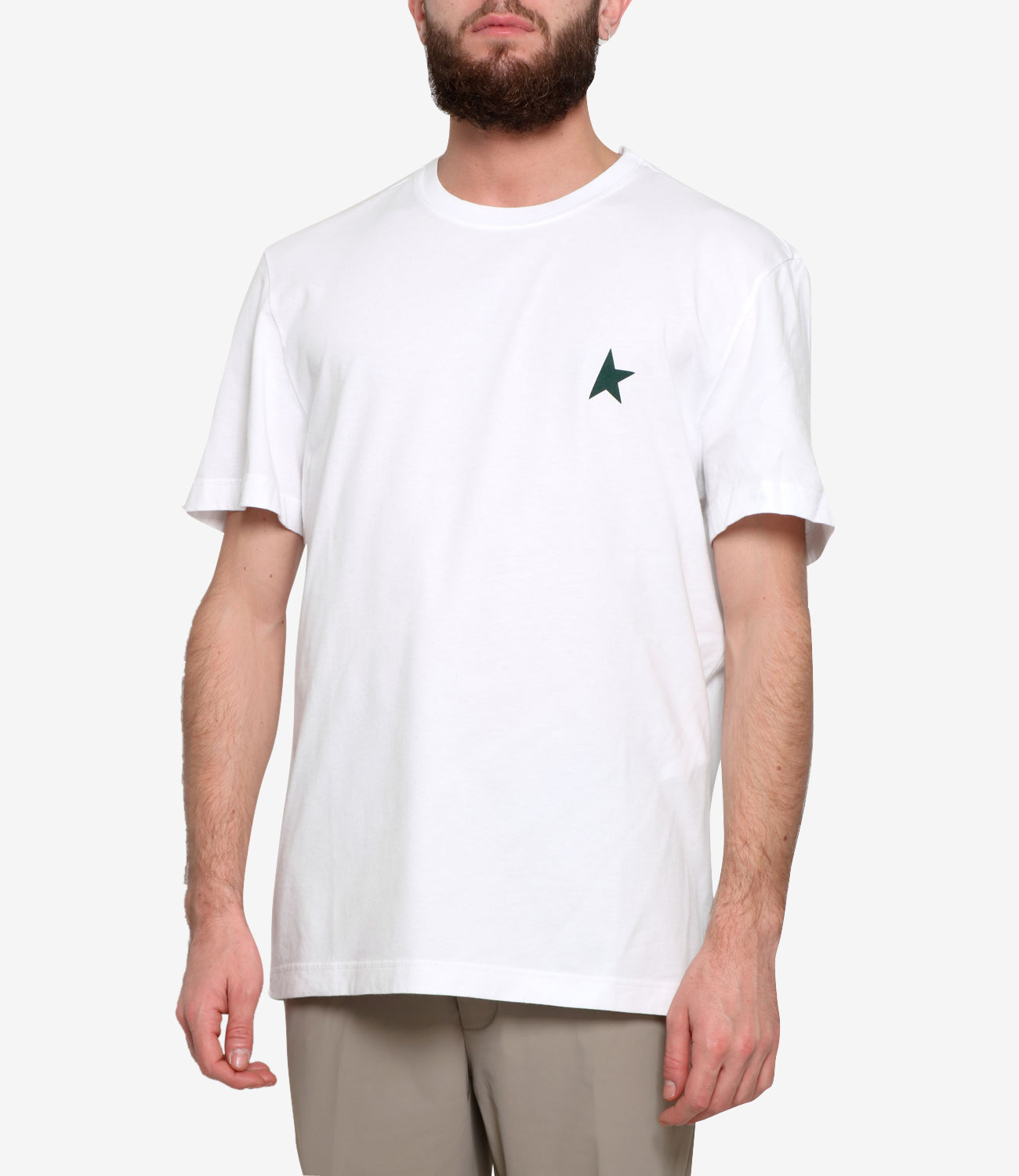 Golden Goose | T-Shirt Star/ M'S Regular White and Grey