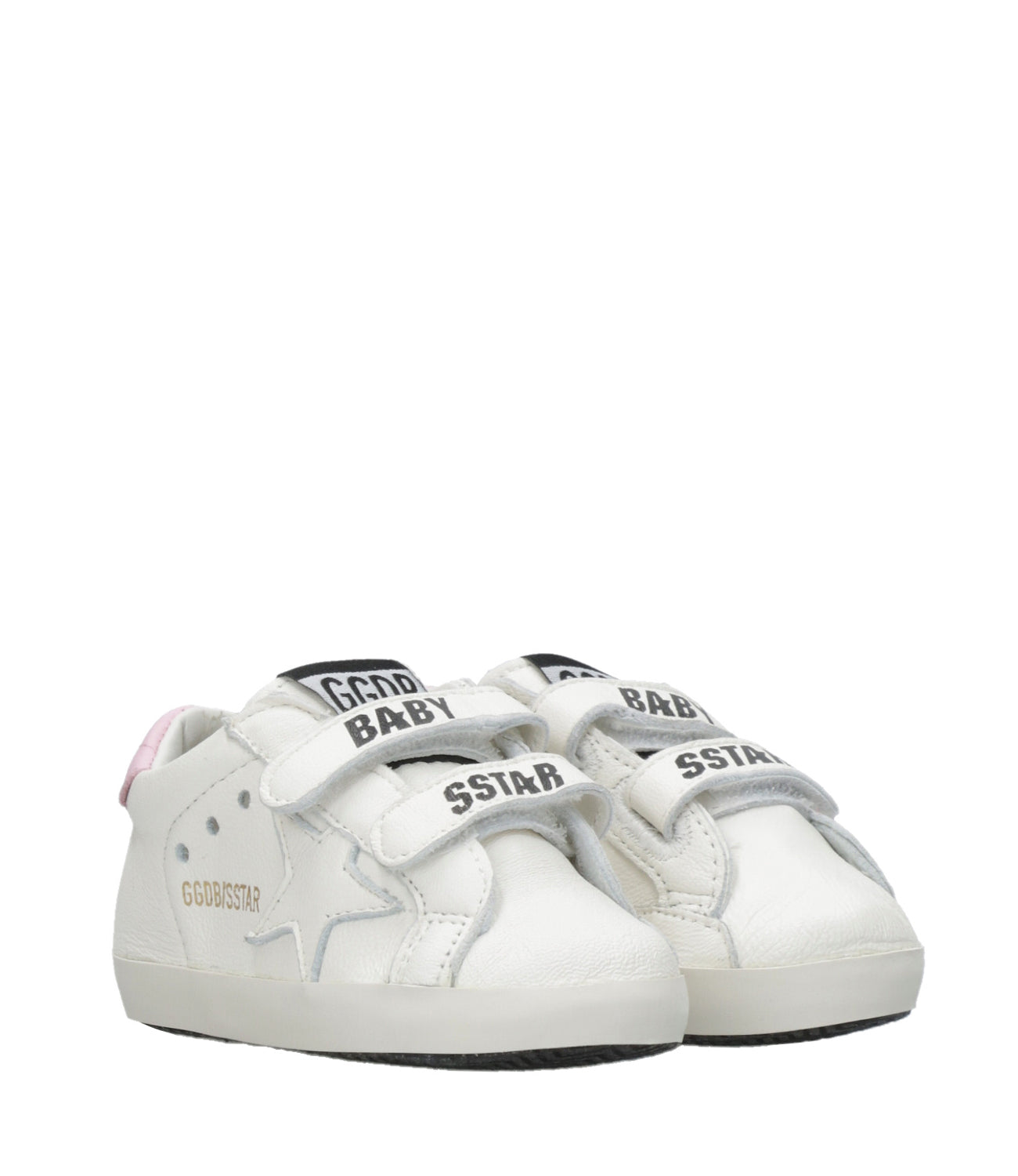 Golden Goose Kids | Sneakers Baby School Set Stripes Bianco e Rosa