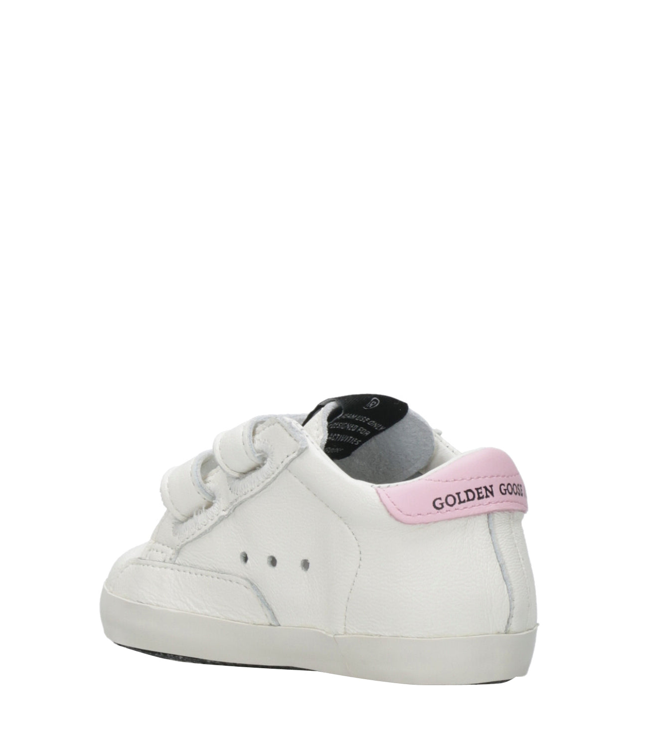 Golden Goose Kids | Sneakers Baby School Set Stripes Bianco e Rosa
