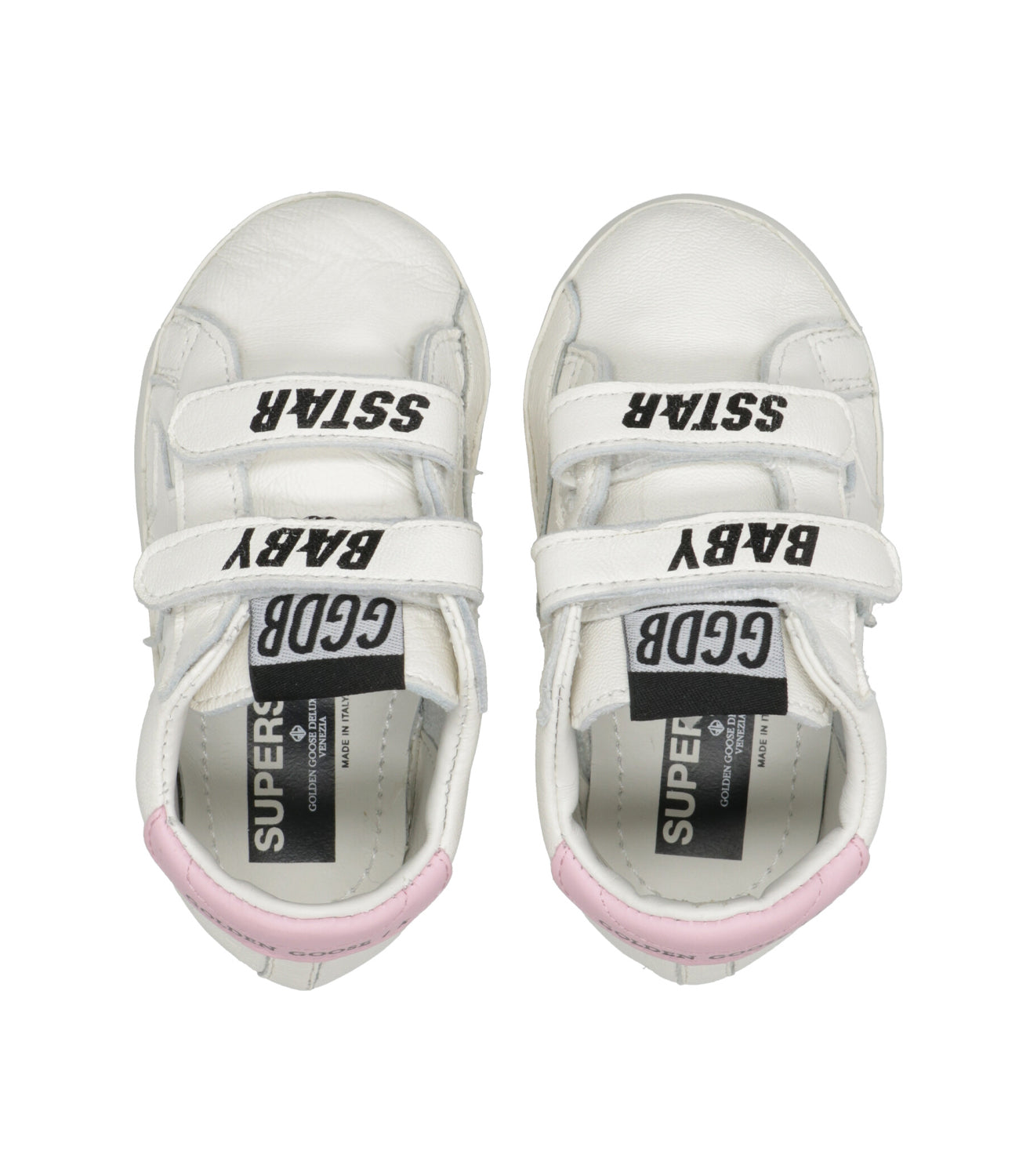 Golden Goose Kids | Sneakers Baby School Set Stripes White and Pink