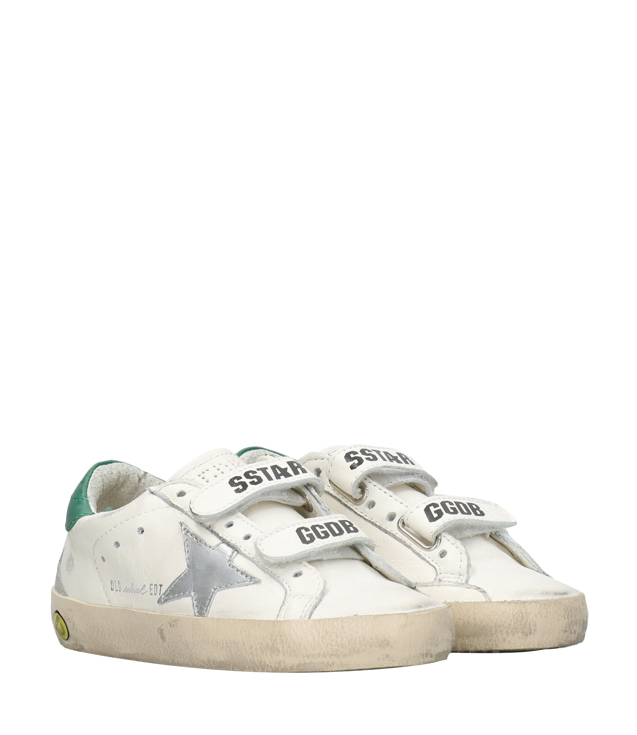 Golden Goose Kids | Sneakers White, Silver and Green