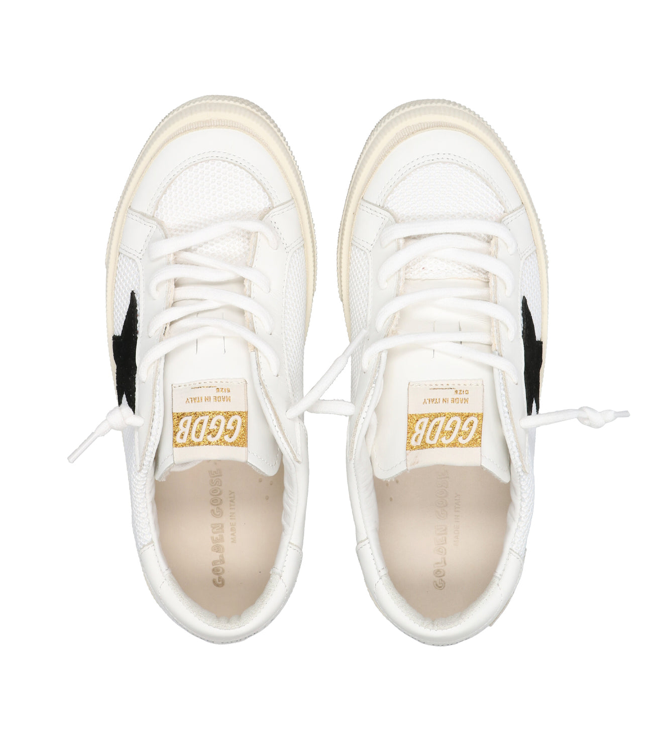 Golden Goose Kids | Sneakers May Bianco+Nero