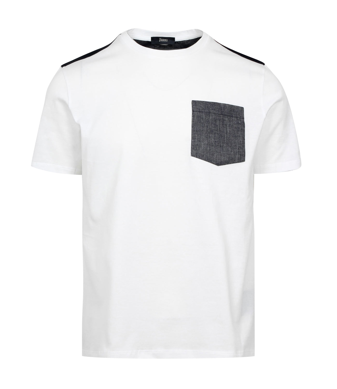 Herno | White and Blue T-Shirt