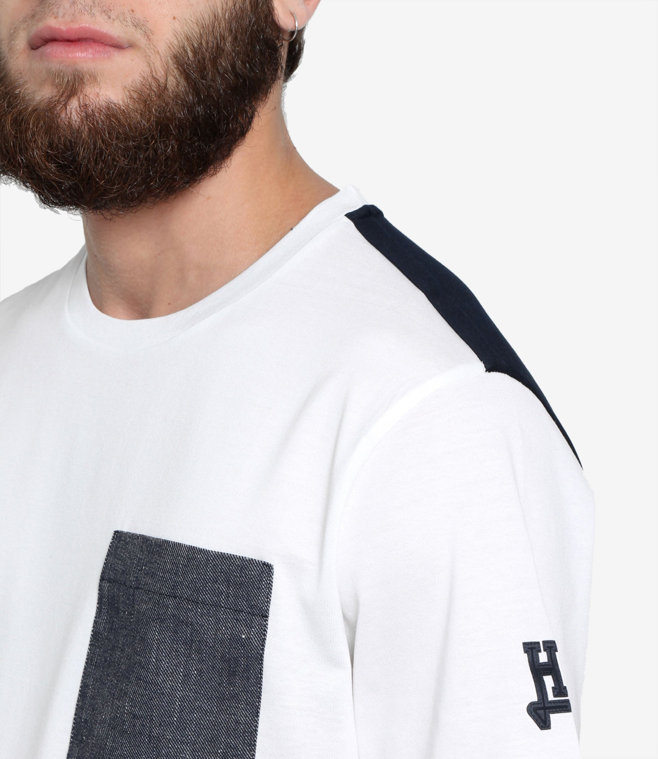 Herno | White and Blue T-Shirt