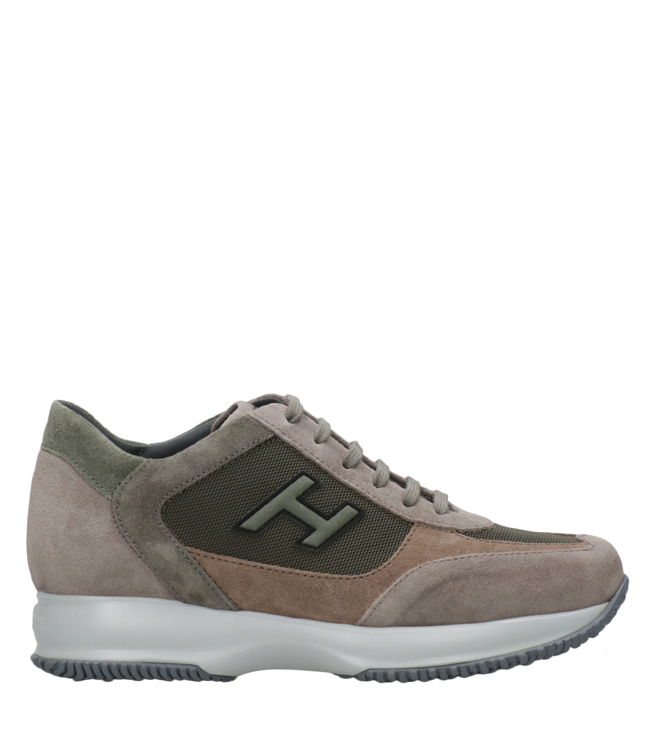 Hogan | Sneakers Interactive H Flock Brown and Green