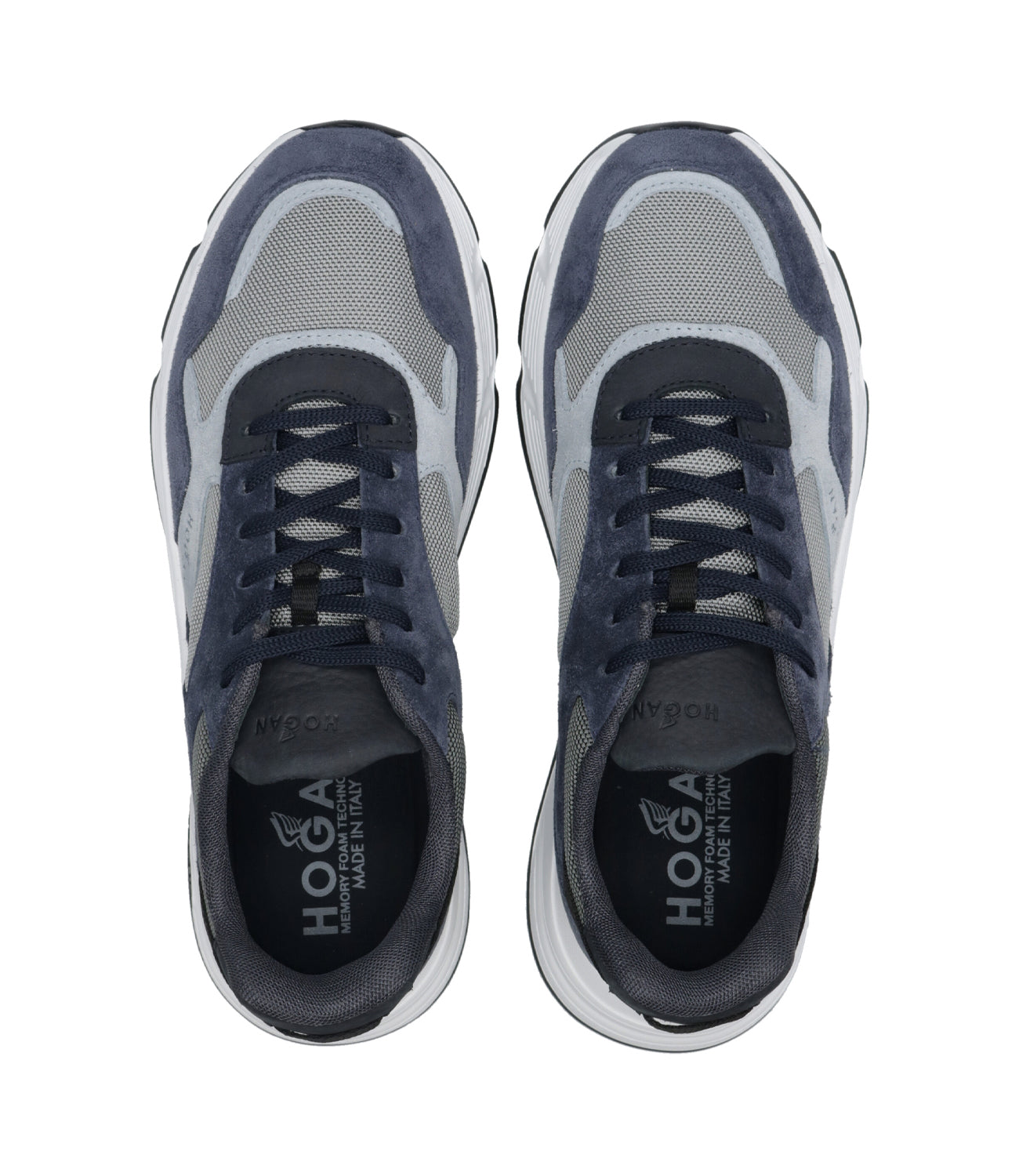Hogan | Hyperlight Lace-up Sneakers Blue, Gray and Black