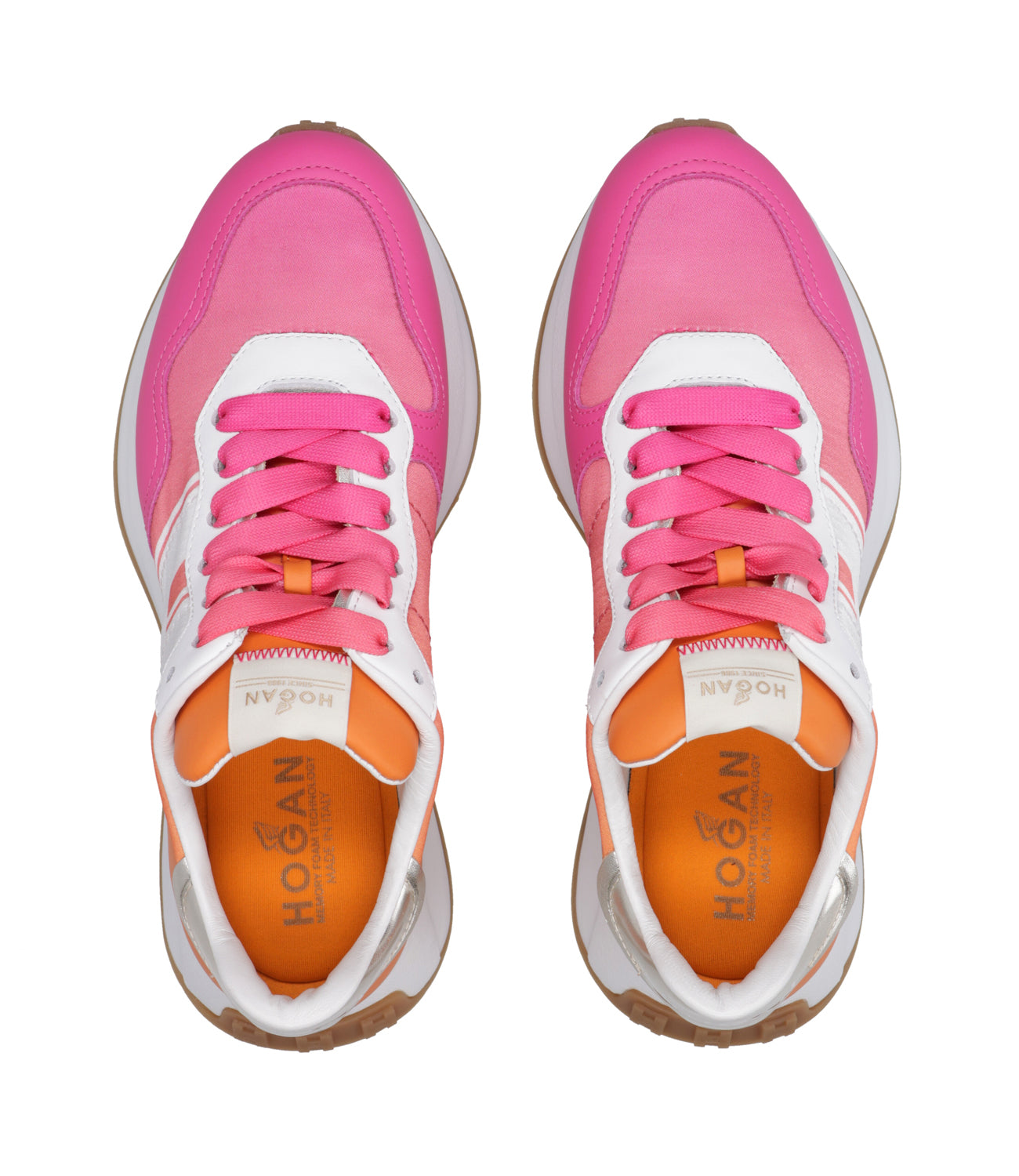 Hogan | Sneakers Bianco e Rosa ed Arancio
