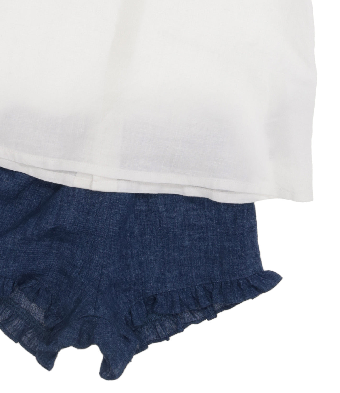 The Owl | Blue and White Shirt+Bermuda Shorts Set