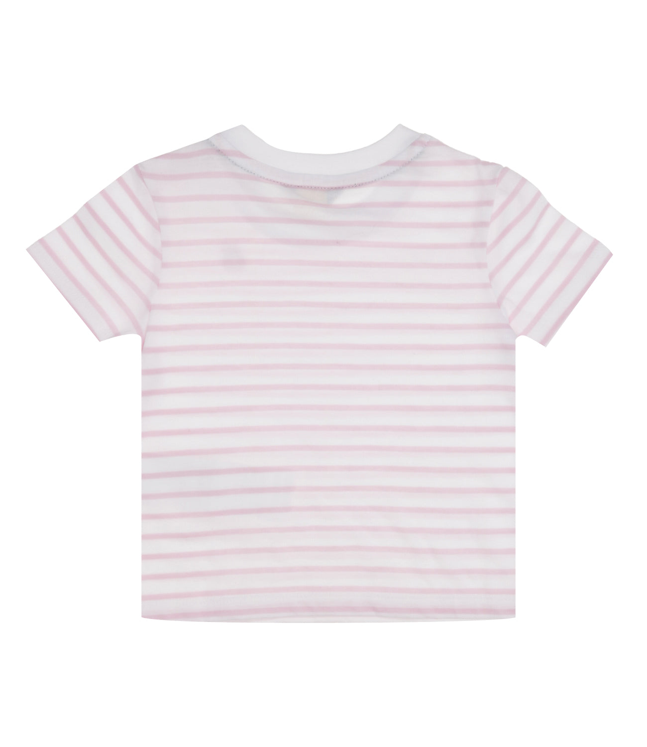 K-Way Kids | T-Shirt E. Pete Logo Stripes White and Pink