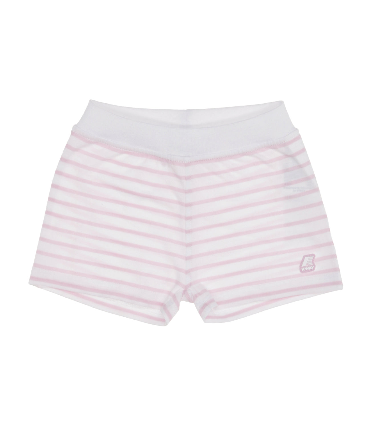 K-Way Kids | Shorts E. Noisette Stripes Bianco e Rosa