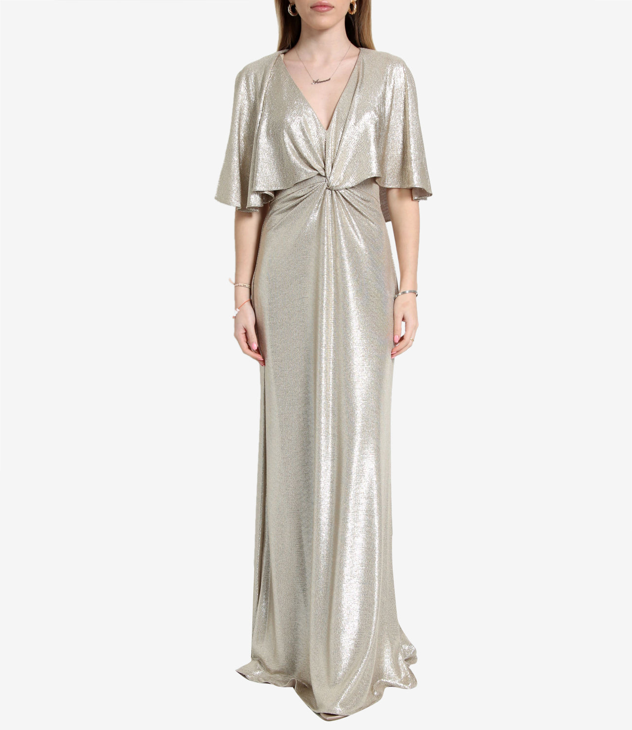 Lauren Ralph Lauren | Phinya Beige and Gold Dress