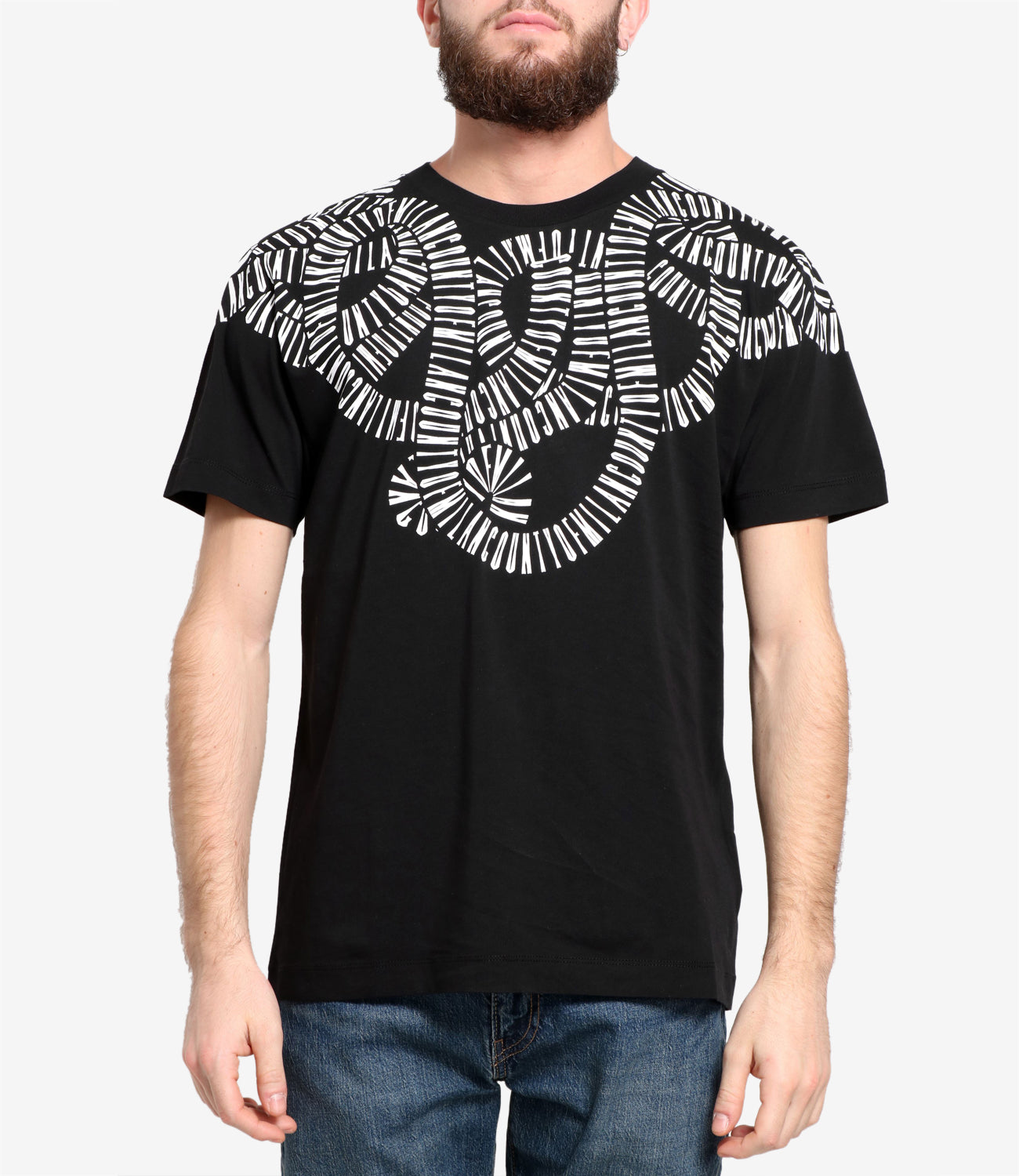Marcelo Burlon | T-Shirt Snake Wings Black and White