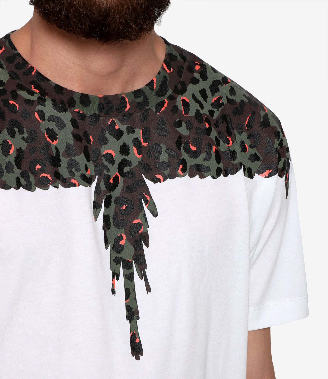 Marcelo Burlon | T-Shirt Animalier Wings White and Brown