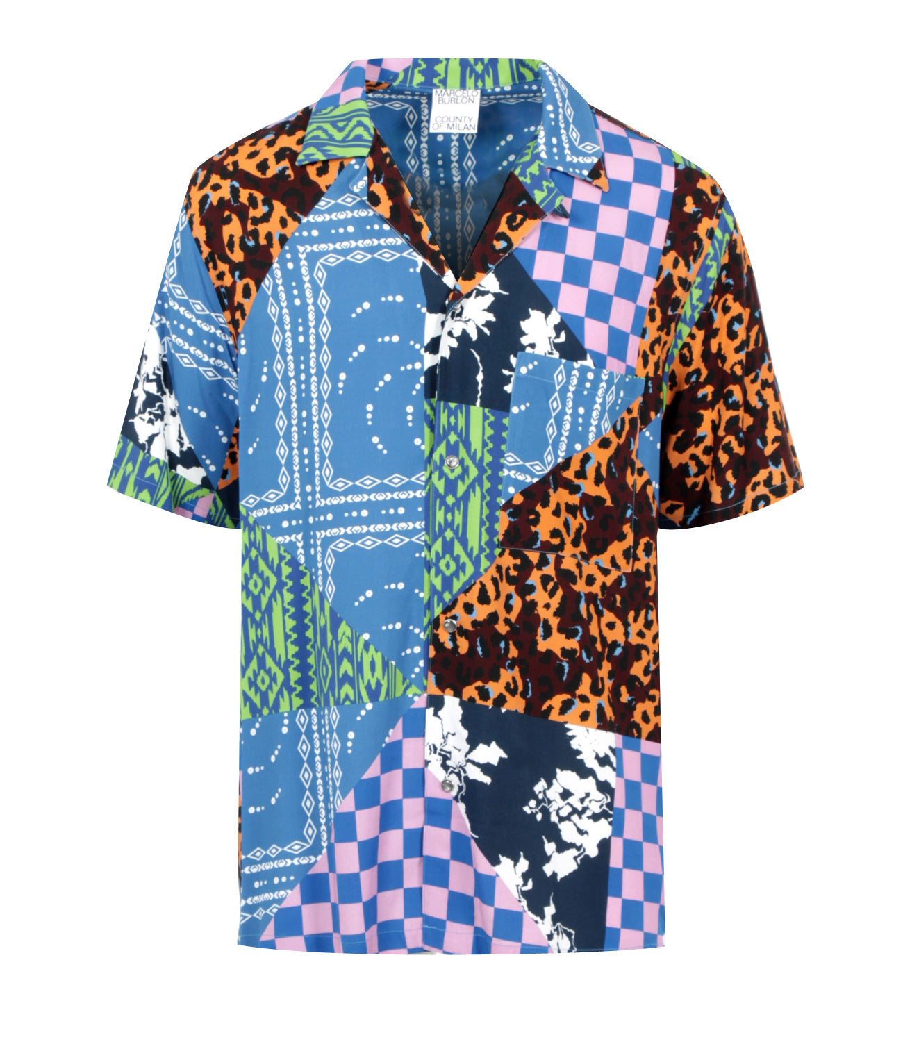 Marcelo Burlon | Mix&Match Hawaii Multiblu Shirt