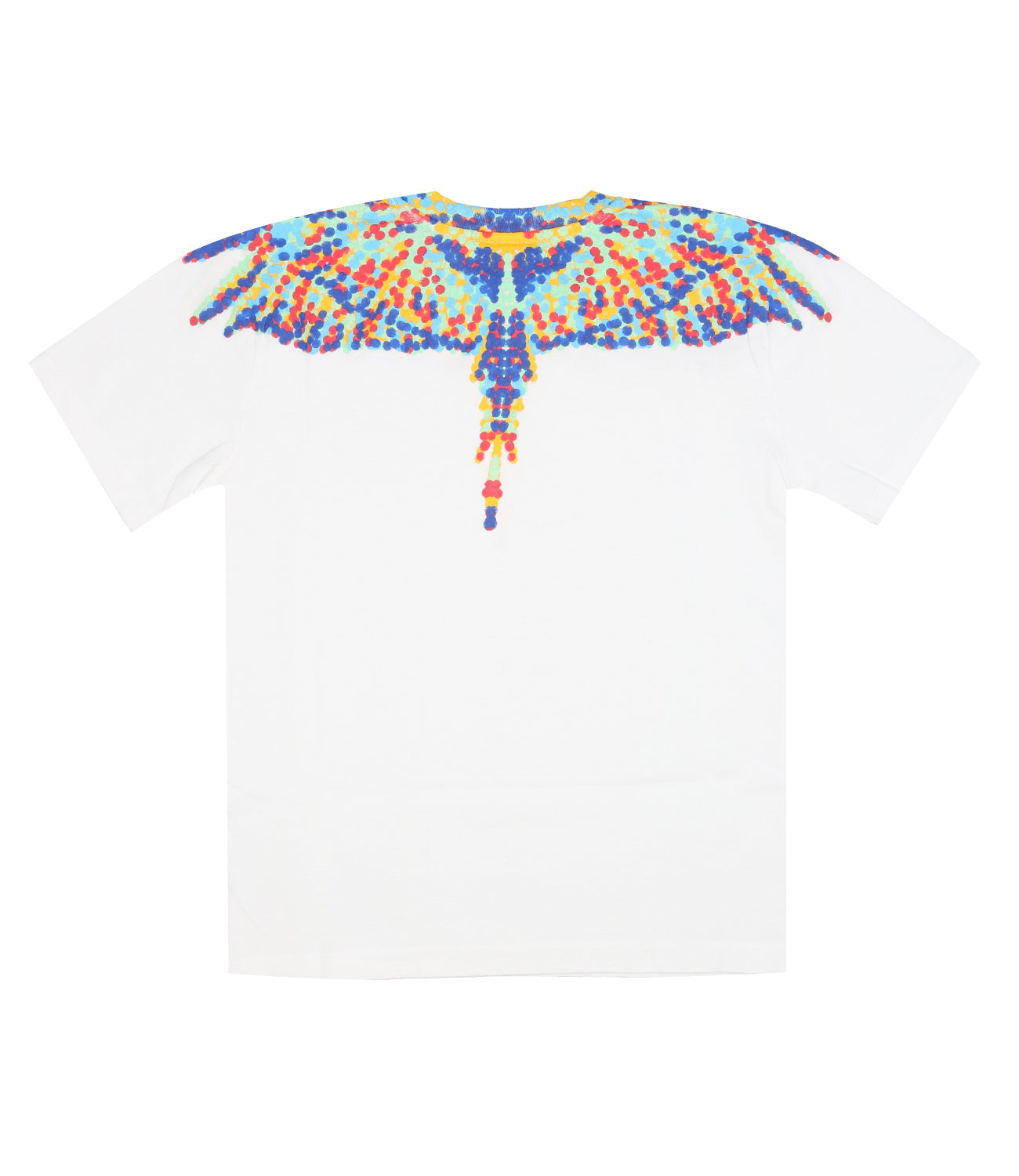 Marcelo Burlon Kids | T-Shirt Pointilism Wings Bianco e Rosa