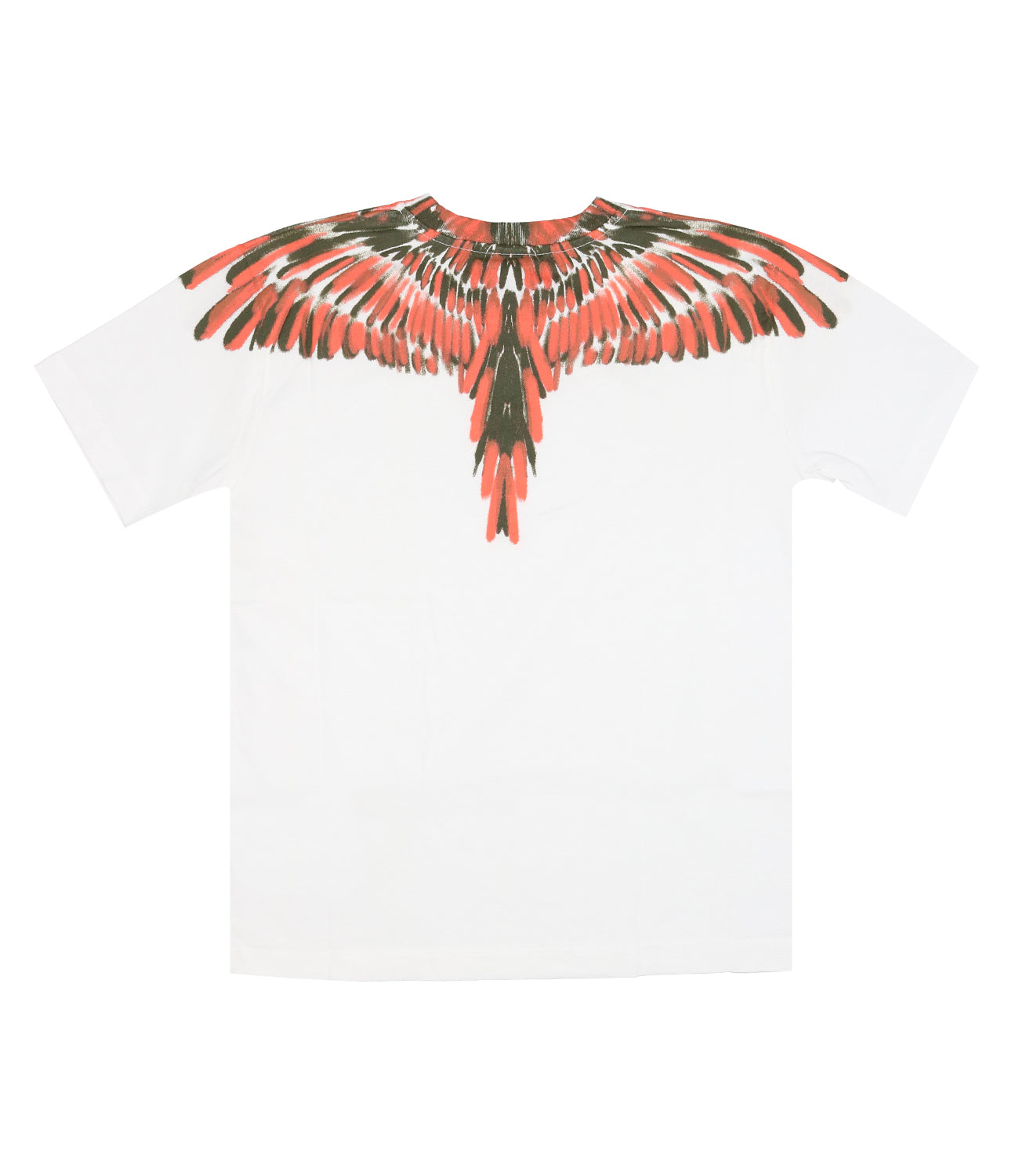 Marcelo Burlon Kids | T-Shirt Army Chalk Wings White and Orange