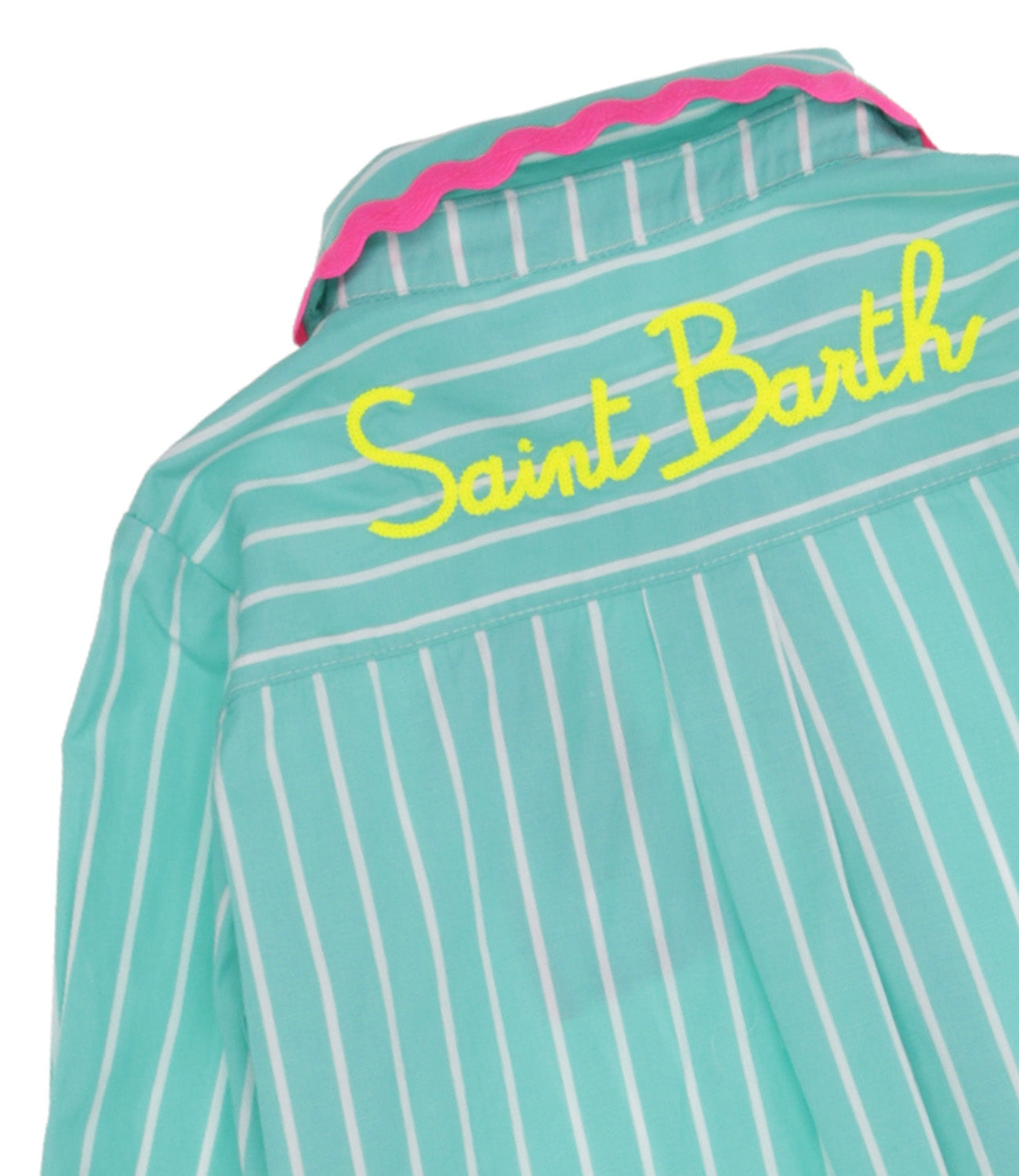MC2 Saint Barth Kids | Camicia Bianco e Turchese