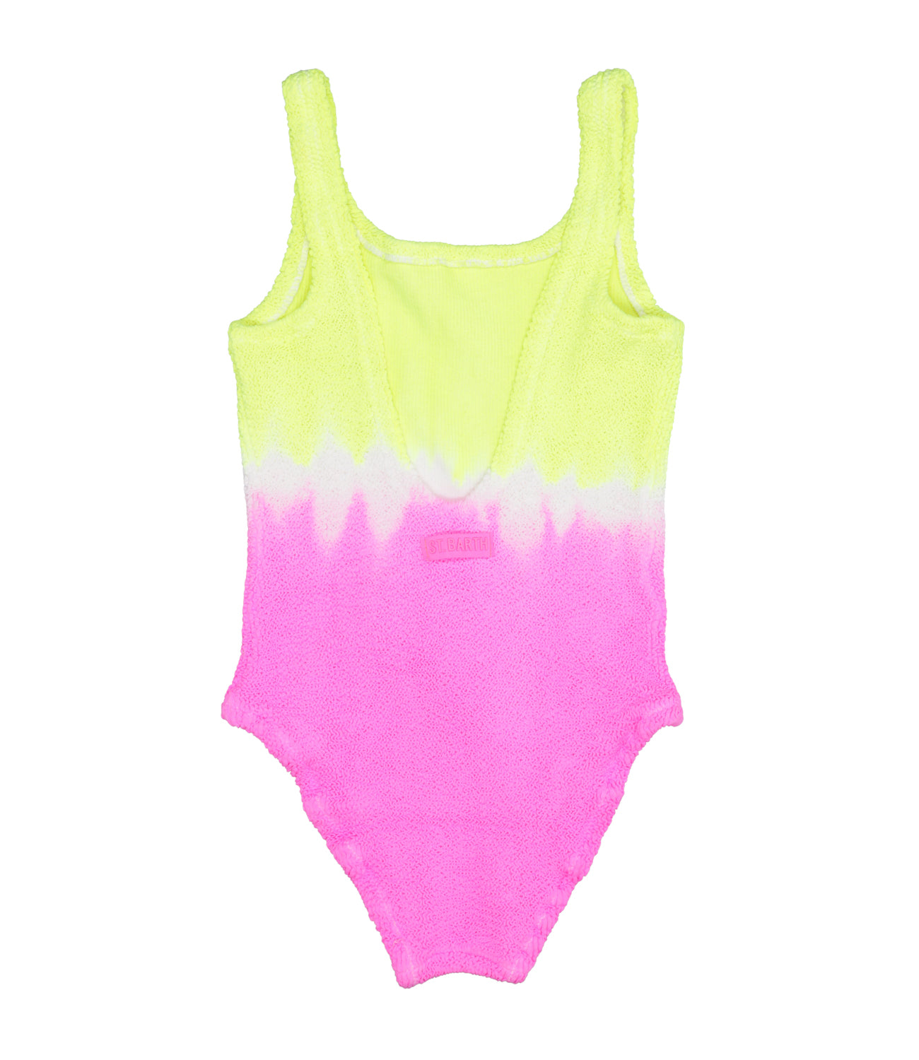 MC2 Saint Barth Kids | Yellow and Fuxia One-piece Swimsuit