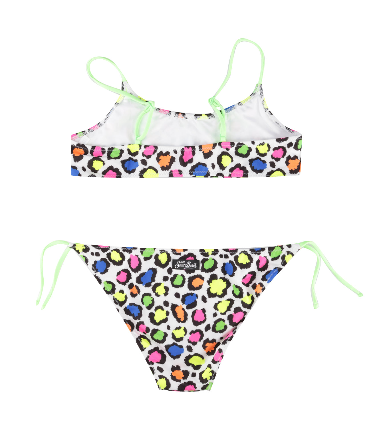 MC2 Saint Barth Kids | White and Multicolor Bikini Swimsuit