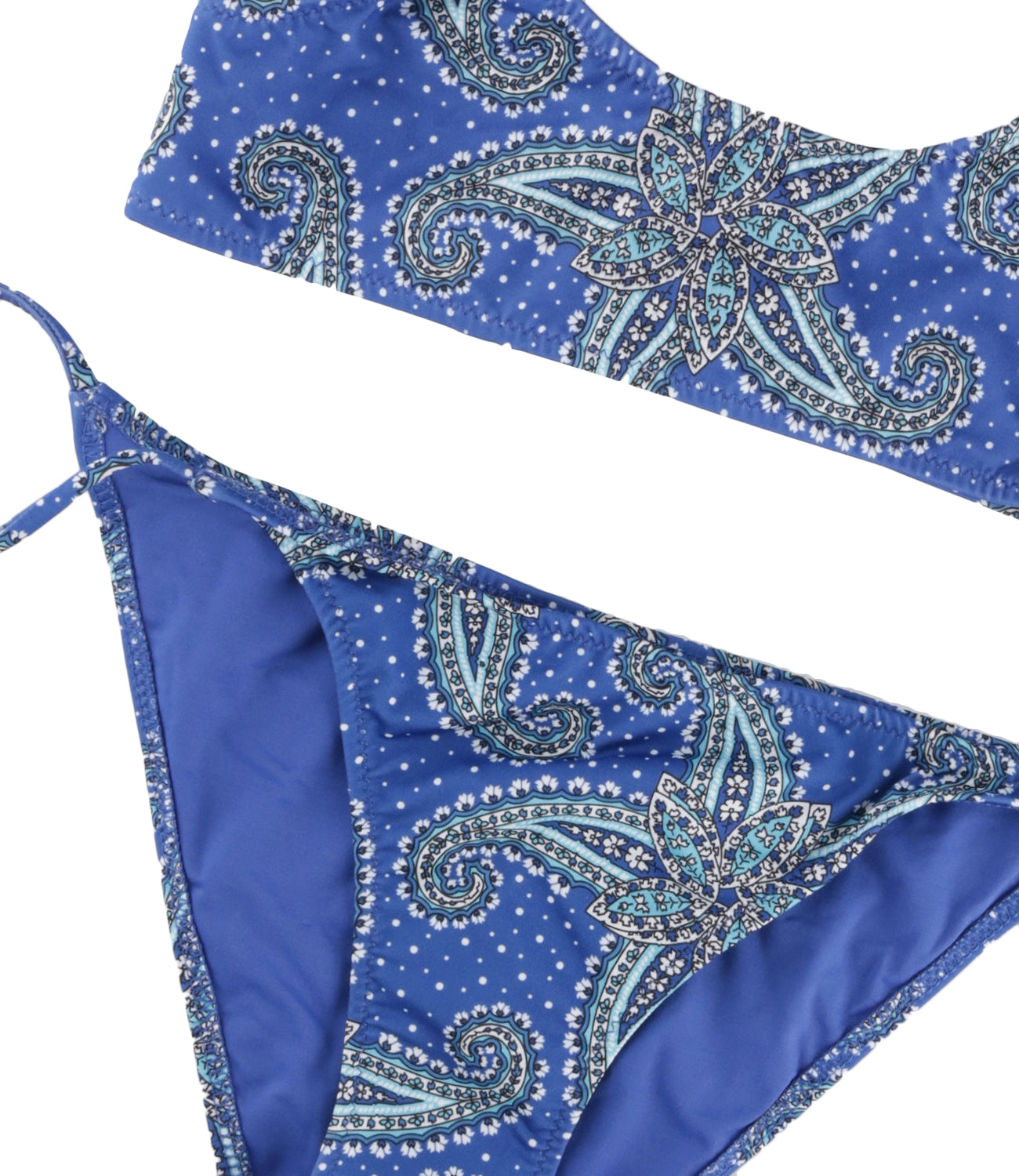MC2 Saint Barth Kids | Blue and Light Blue Bikini Swimsuit