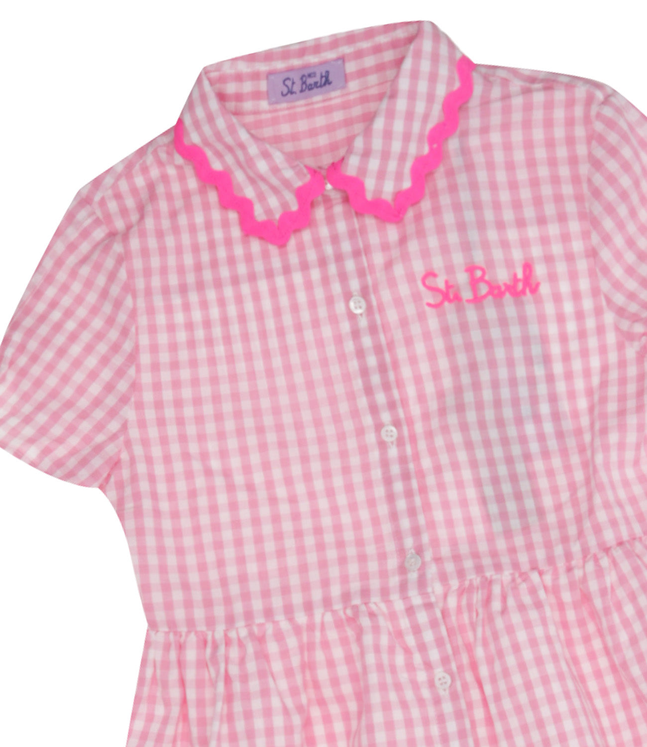 MC2 Saint Barth Kids | Pink and White Dress